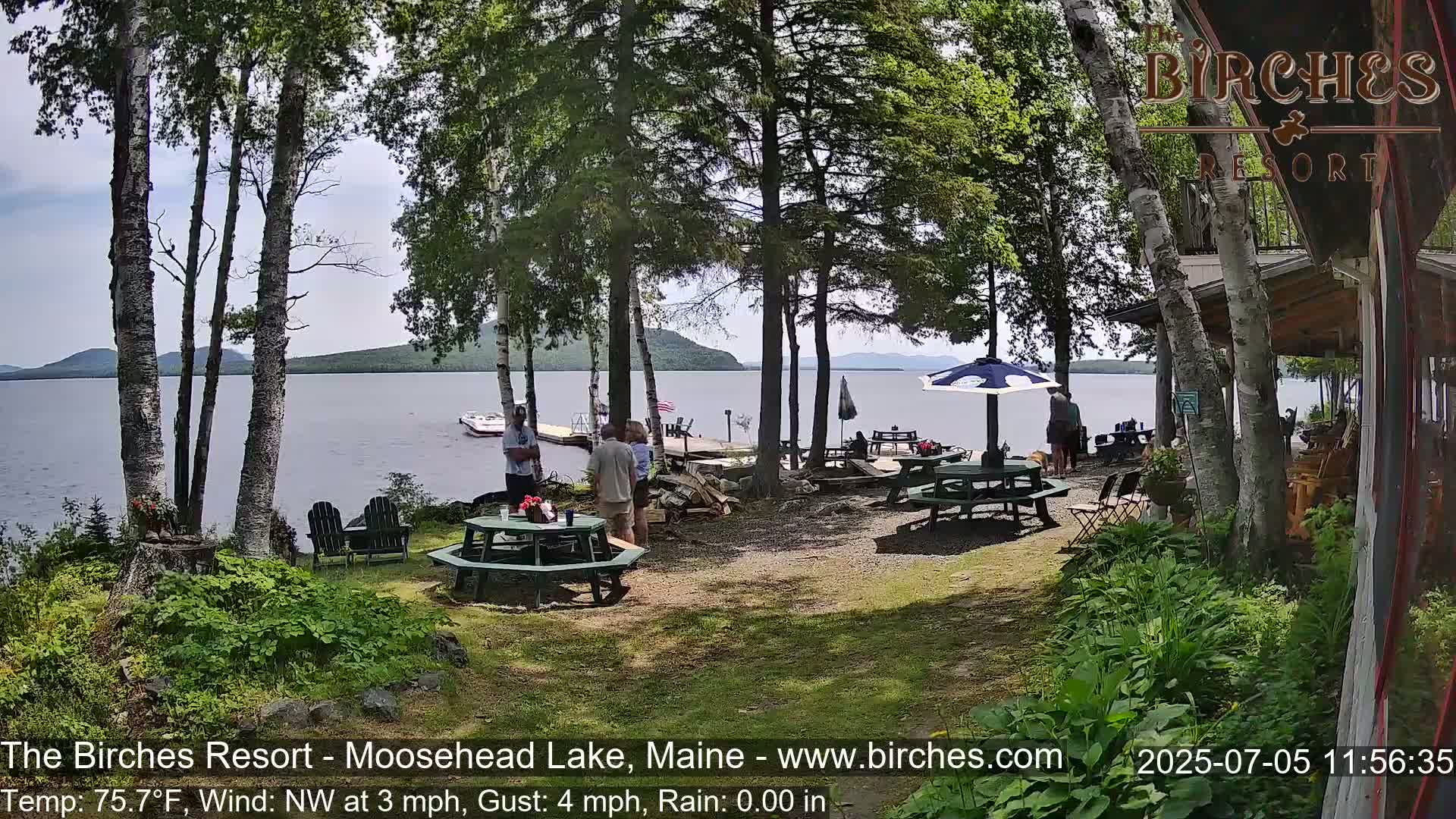 The Birches Resort Outdoo Moosehead Lake, Live Cam - Rockwood, Maine, USA