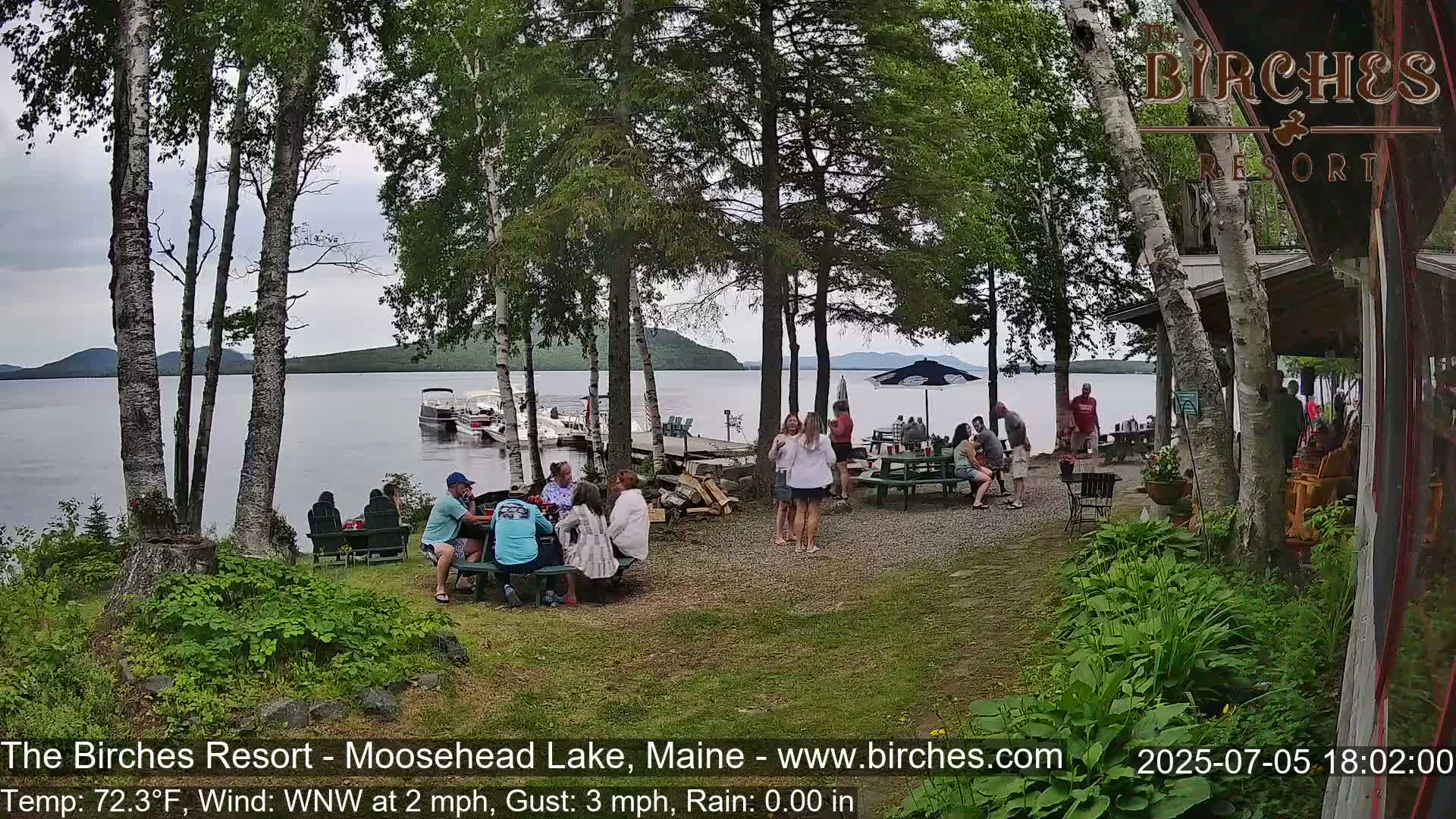 The Birches Resort Outdoo Moosehead Lake, Live Cam - Rockwood, Maine, USA