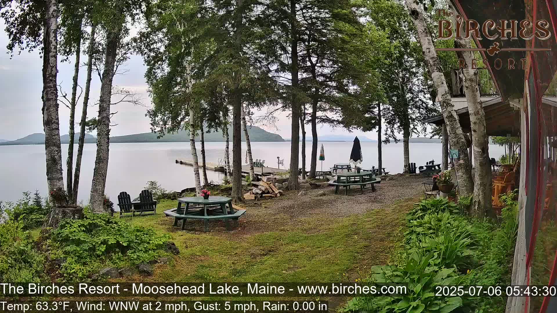 The Birches Resort Outdoo Moosehead Lake, Live Cam - Rockwood, Maine, USA