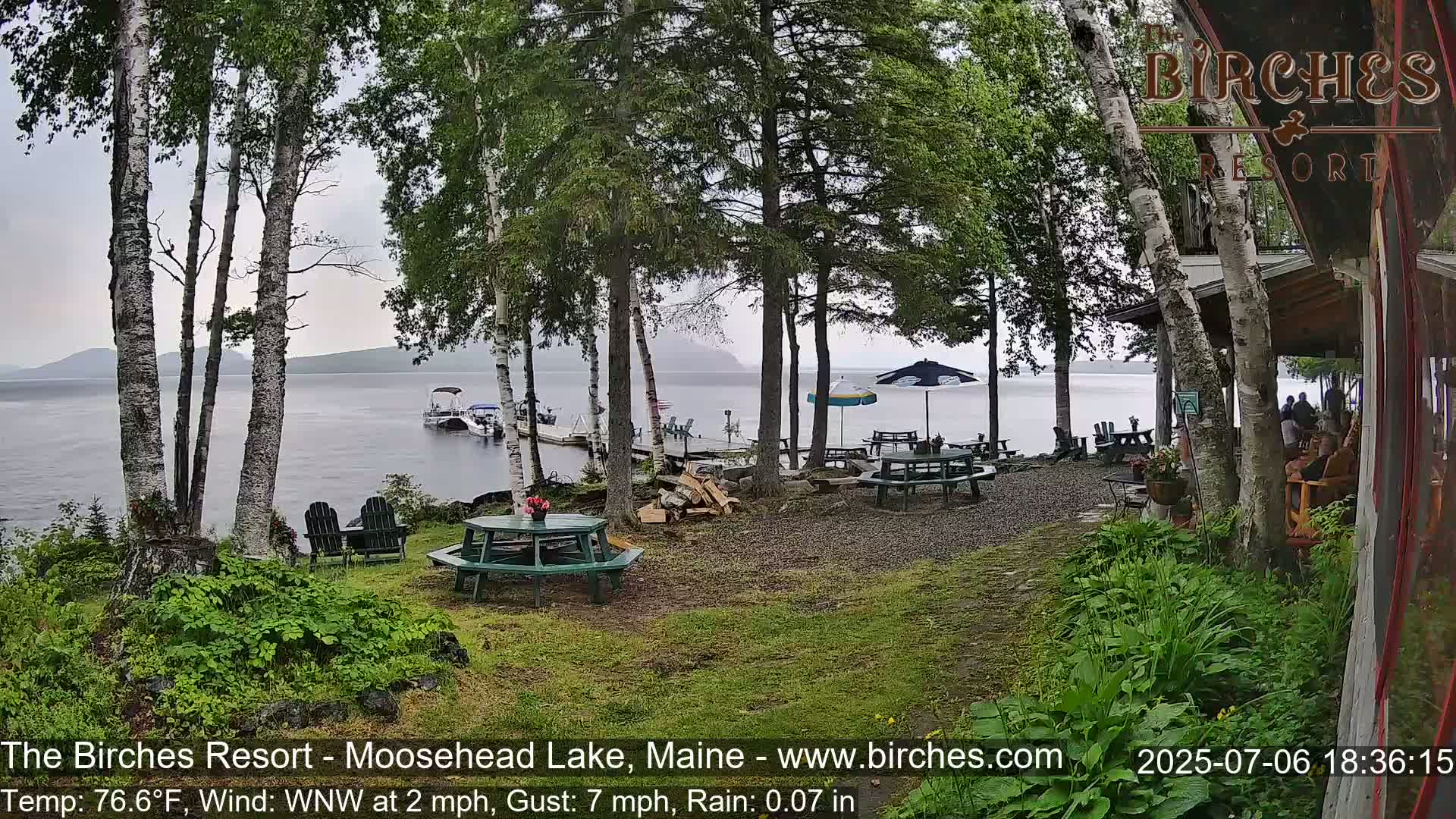 The Birches Resort Outdoo Moosehead Lake, Live Cam - Rockwood, Maine, USA