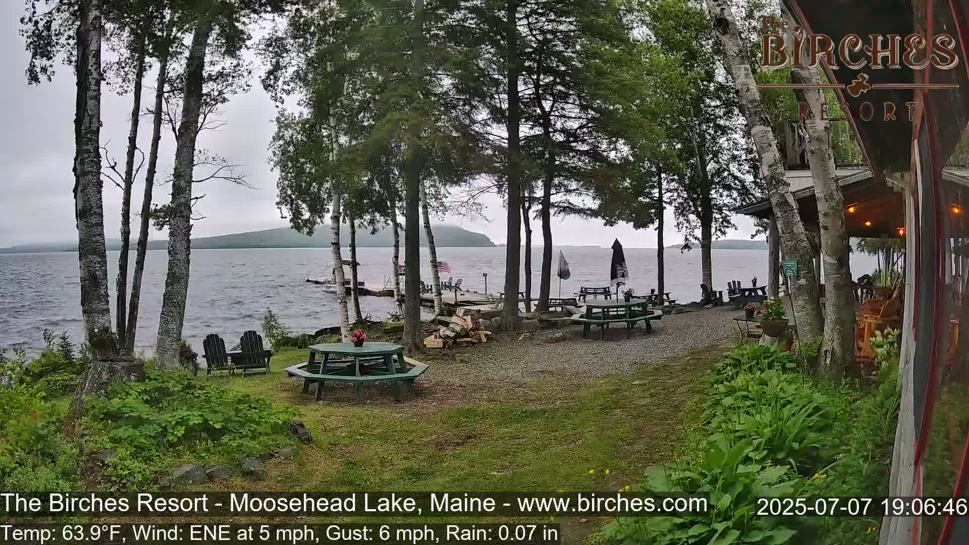 The Birches Resort Outdoo Moosehead Lake, Live Cam - Rockwood, Maine, USA
