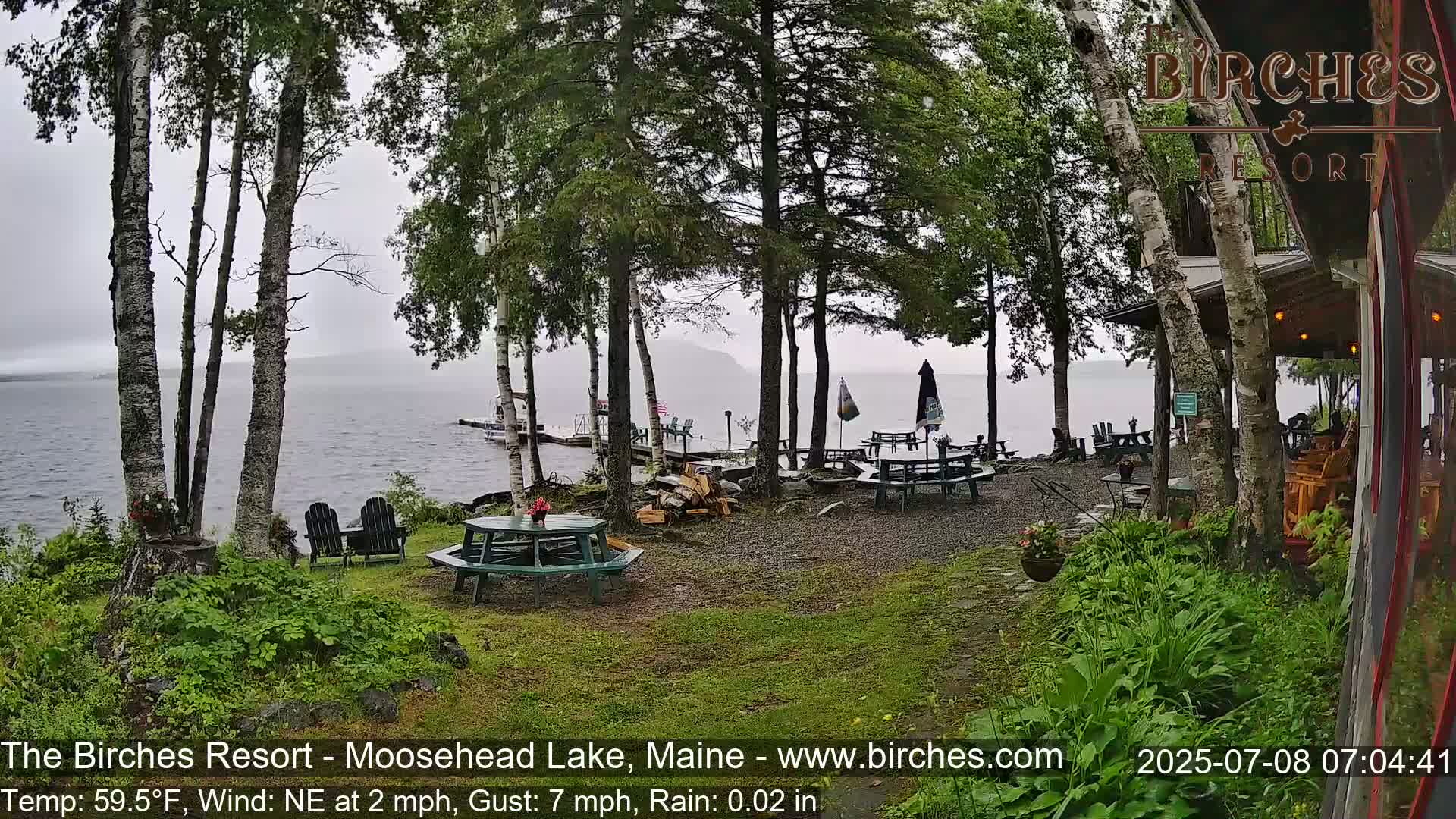The Birches Resort Outdoo Moosehead Lake, Live Cam - Rockwood, Maine, USA