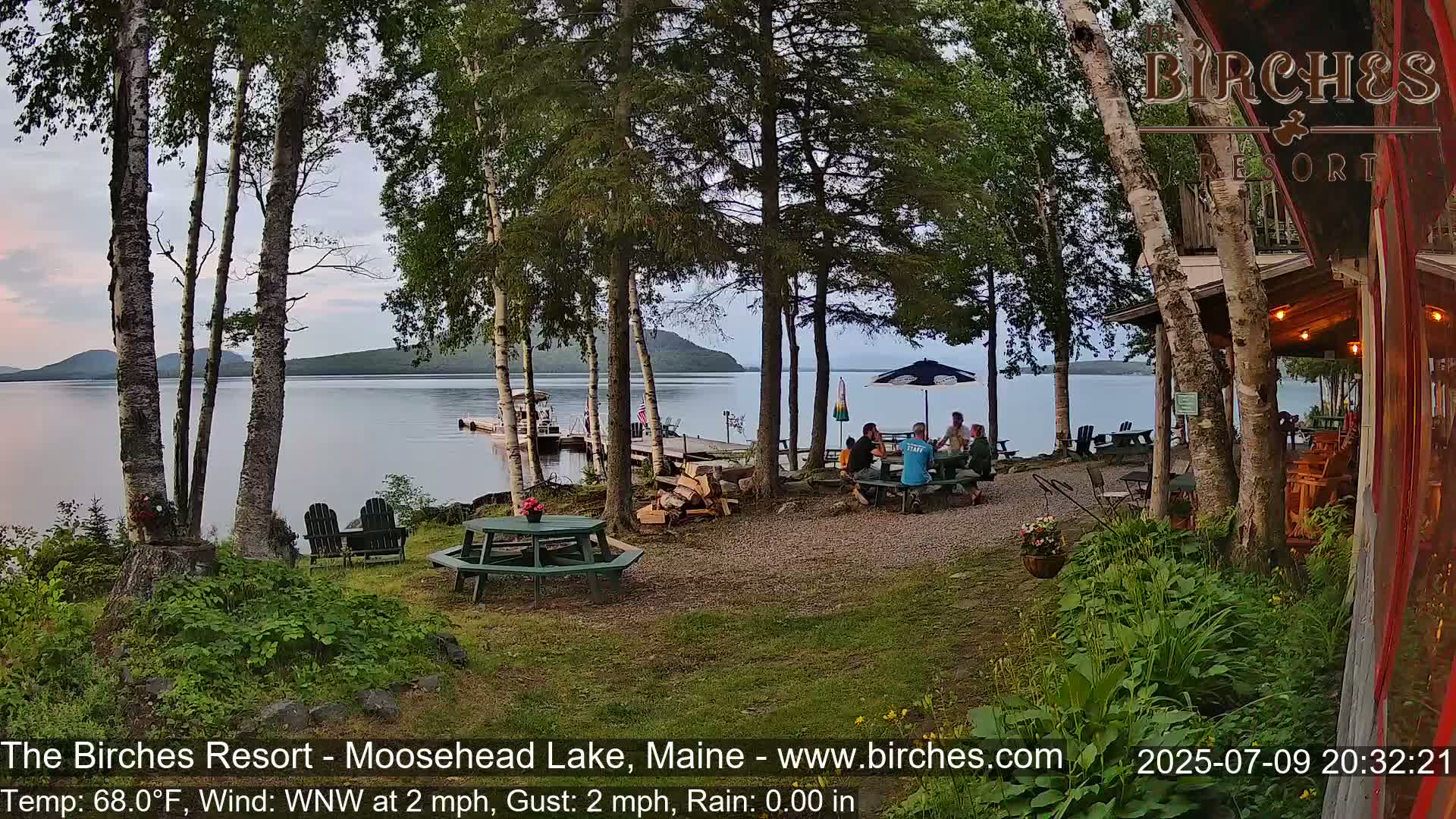 The Birches Resort Outdoo Moosehead Lake, Live Cam - Rockwood, Maine, USA