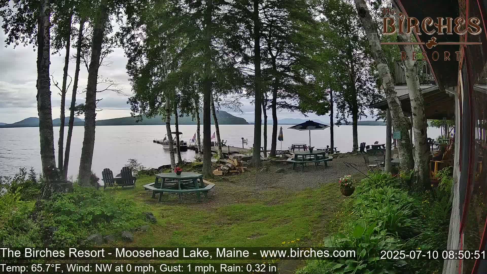 The Birches Resort Outdoo Moosehead Lake, Live Cam - Rockwood, Maine, USA