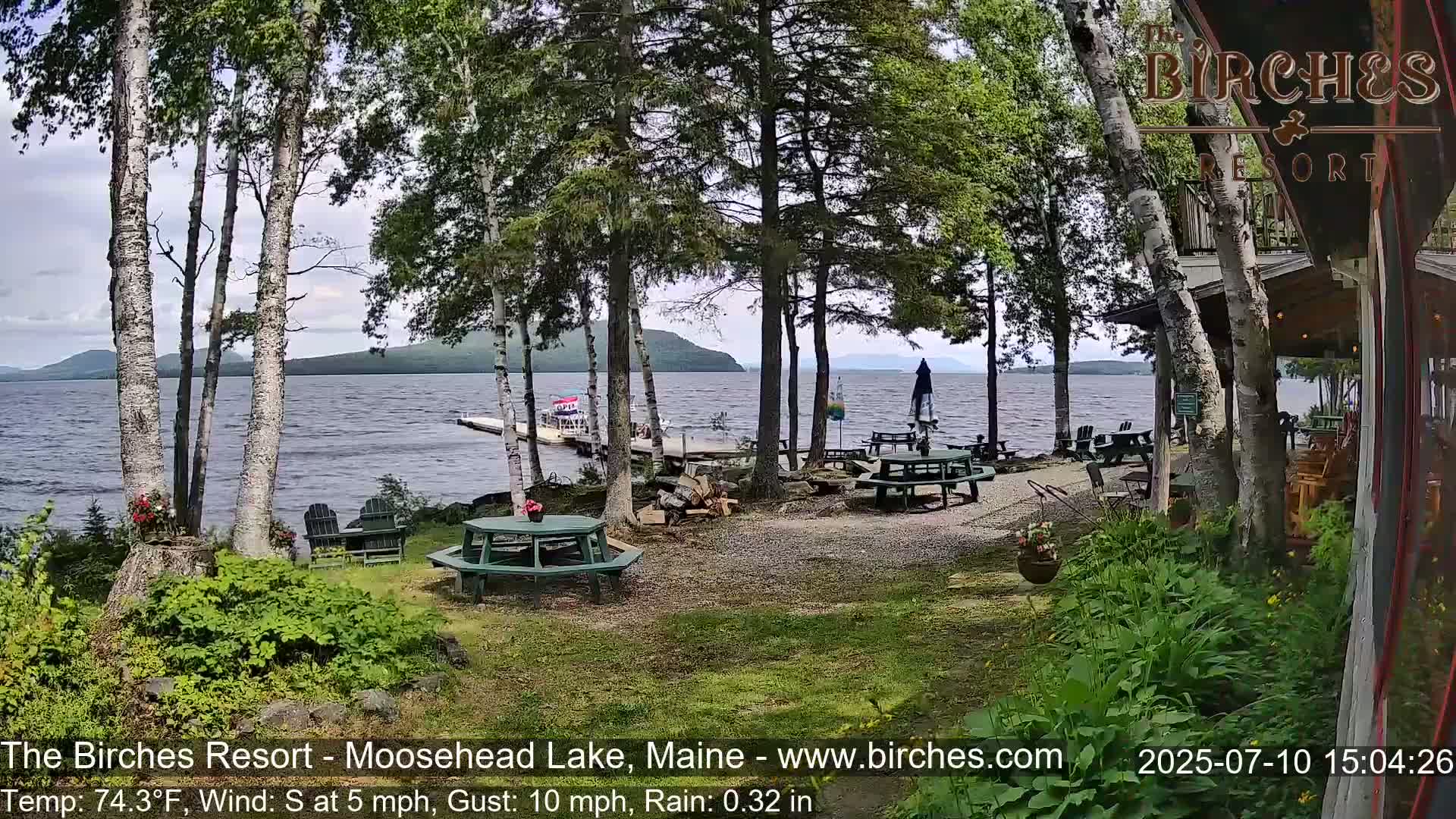 The Birches Resort Outdoo Moosehead Lake, Live Cam - Rockwood, Maine, USA
