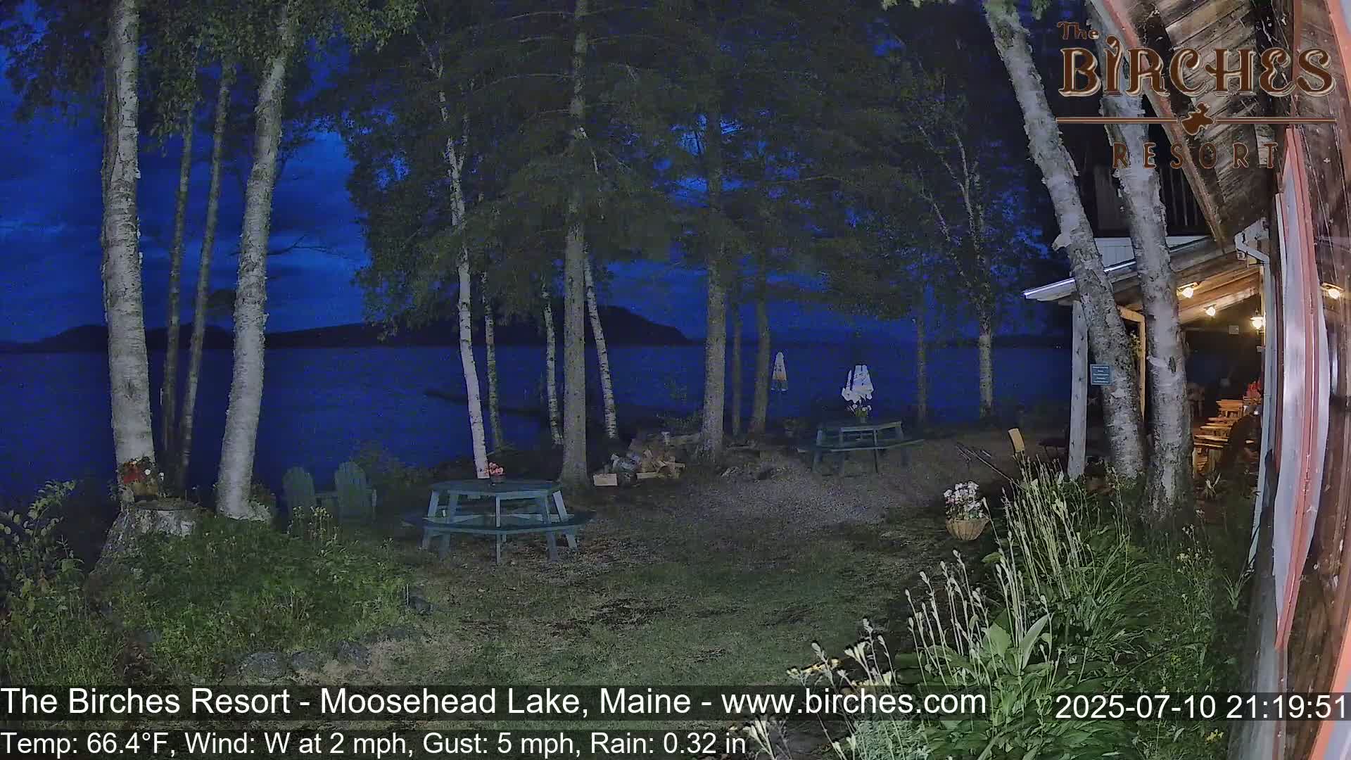 The Birches Resort Outdoo Moosehead Lake, Live Cam - Rockwood, Maine, USA