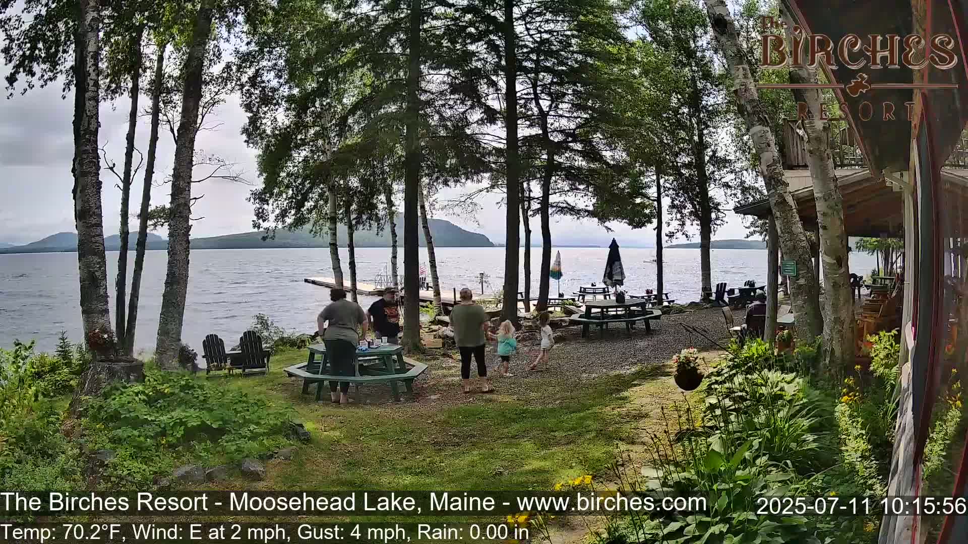 The Birches Resort Outdoo Moosehead Lake, Live Cam - Rockwood, Maine, USA