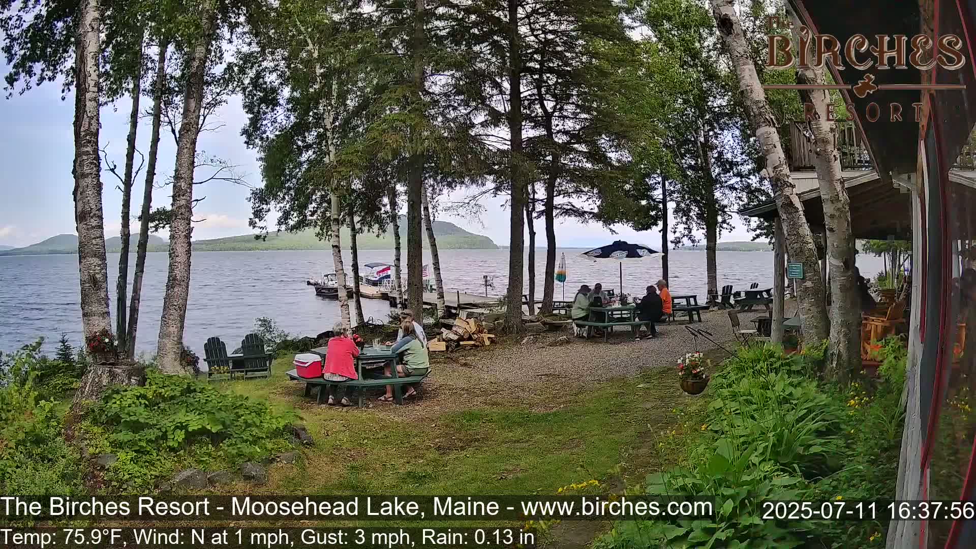 The Birches Resort Outdoo Moosehead Lake, Live Cam - Rockwood, Maine, USA