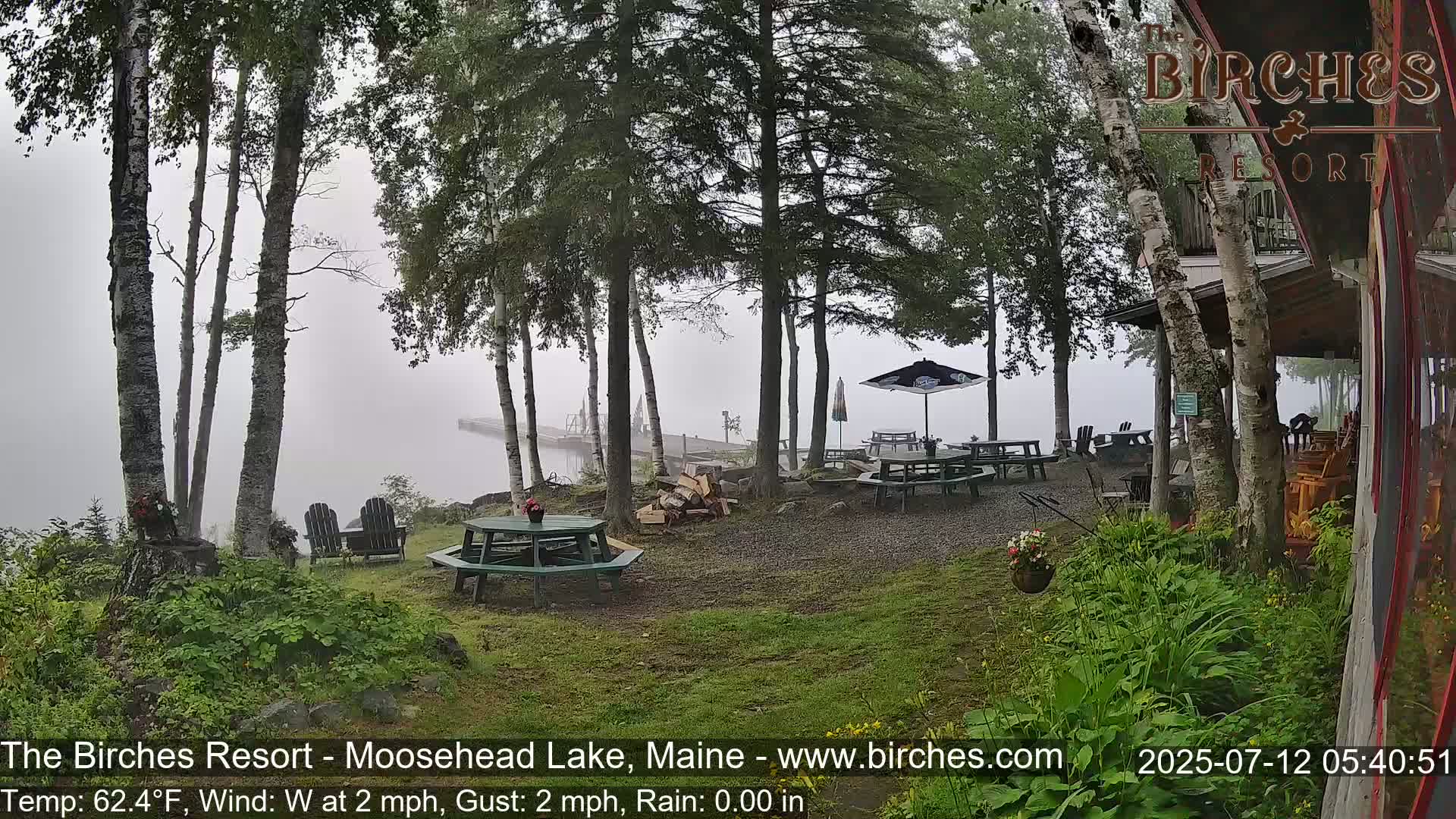 The Birches Resort Outdoo Moosehead Lake, Live Cam - Rockwood, Maine, USA