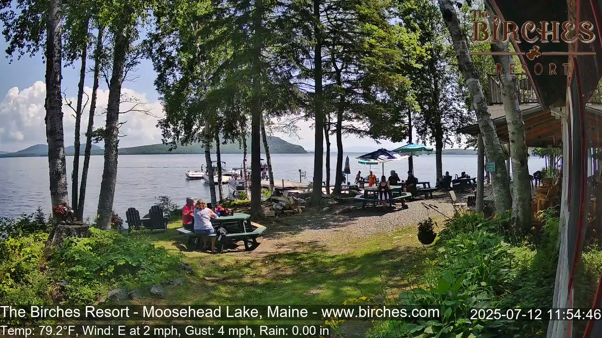 The Birches Resort Outdoo Moosehead Lake, Live Cam - Rockwood, Maine, USA