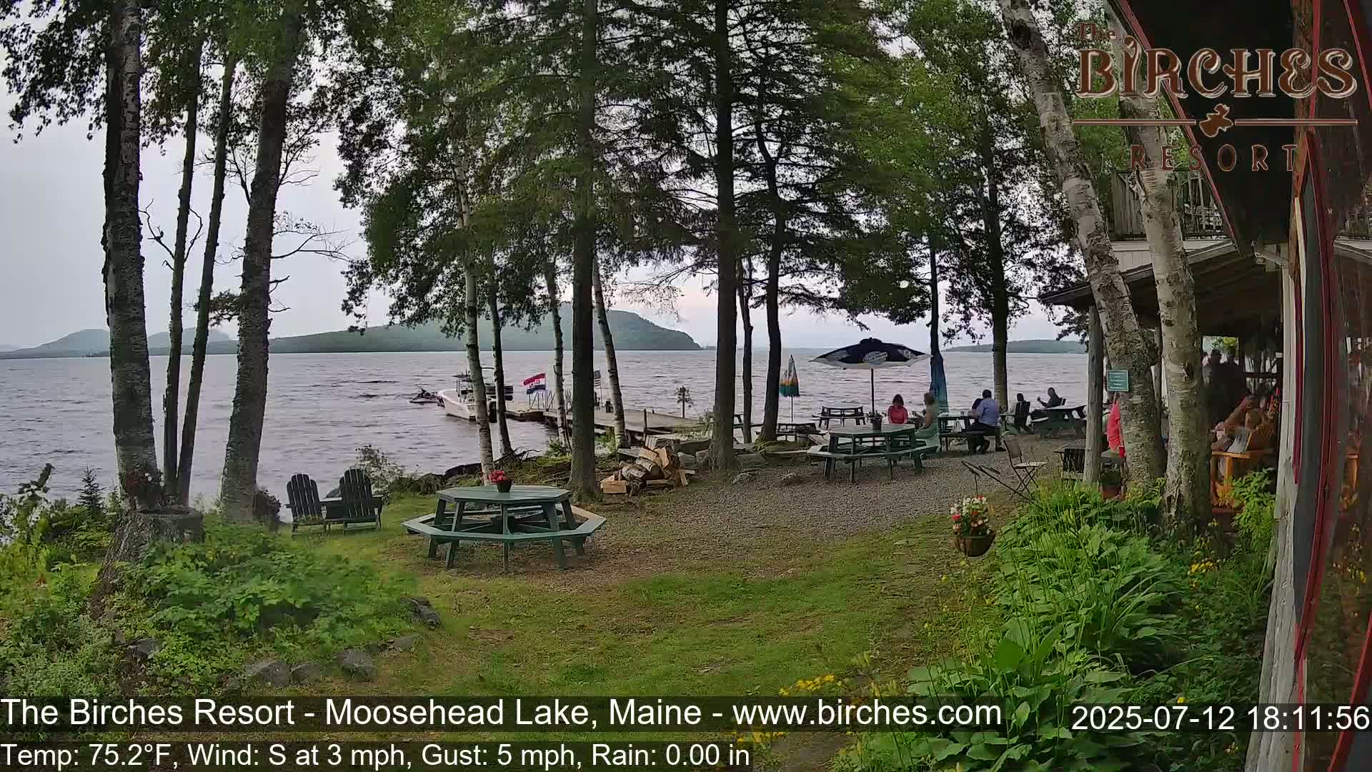 The Birches Resort Outdoo Moosehead Lake, Live Cam - Rockwood, Maine, USA