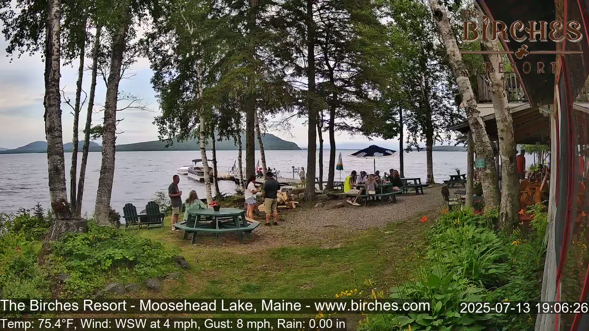 The Birches Resort Outdoo Moosehead Lake, Live Cam - Rockwood, Maine, USA