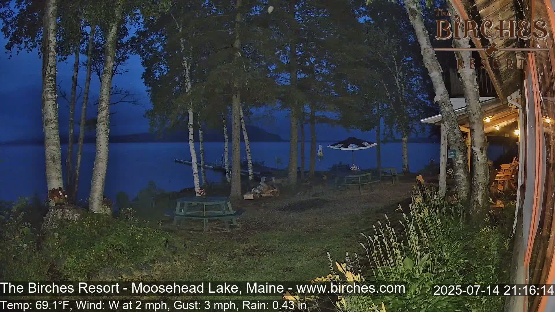 The Birches Resort Outdoo Moosehead Lake, Live Cam - Rockwood, Maine, USA