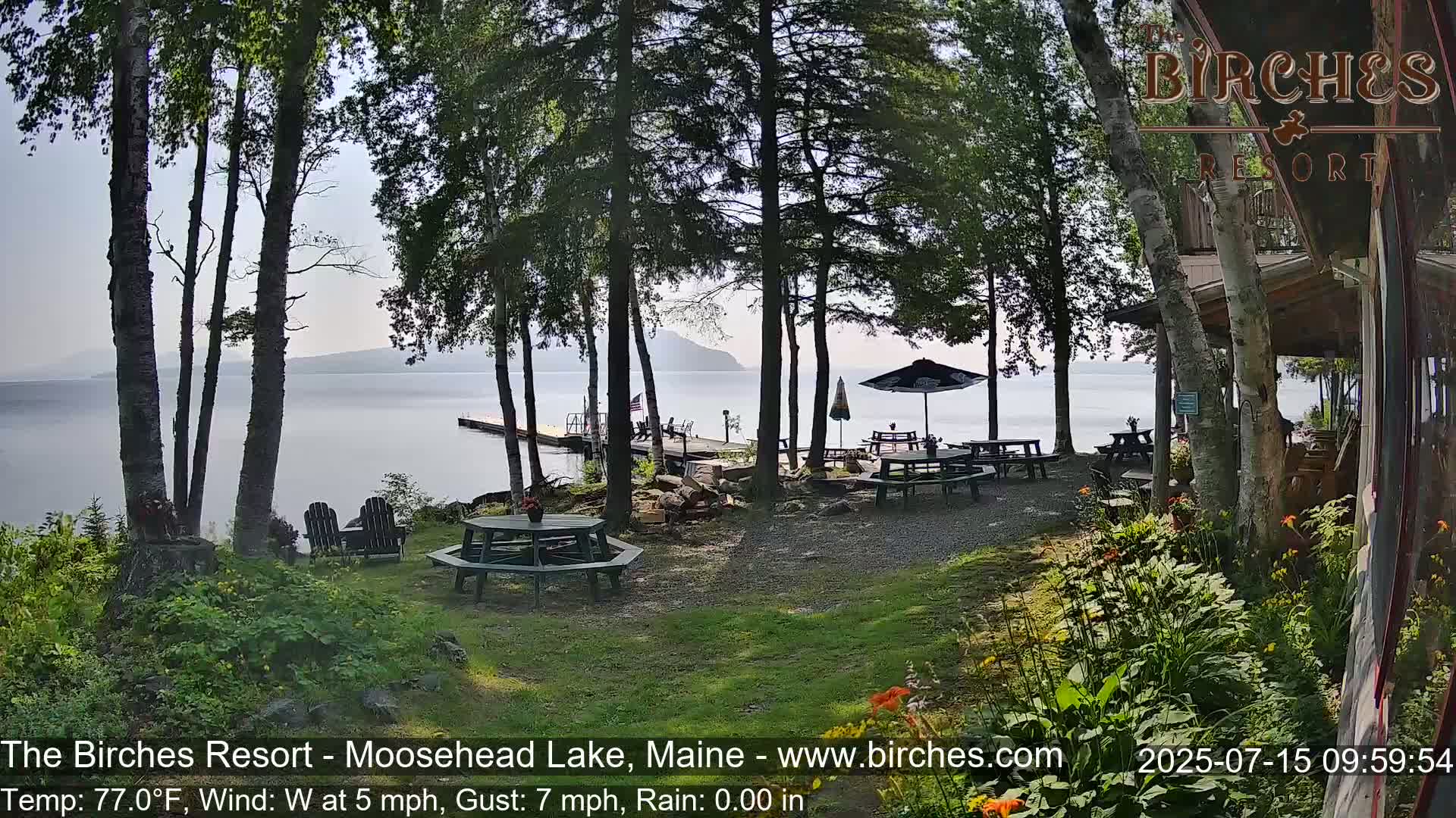 The Birches Resort Outdoo Moosehead Lake, Live Cam - Rockwood, Maine, USA