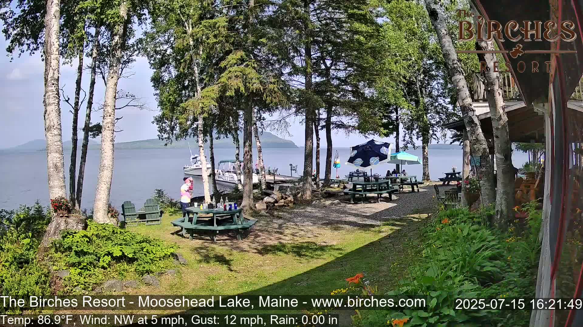 The Birches Resort Outdoo Moosehead Lake, Live Cam - Rockwood, Maine, USA