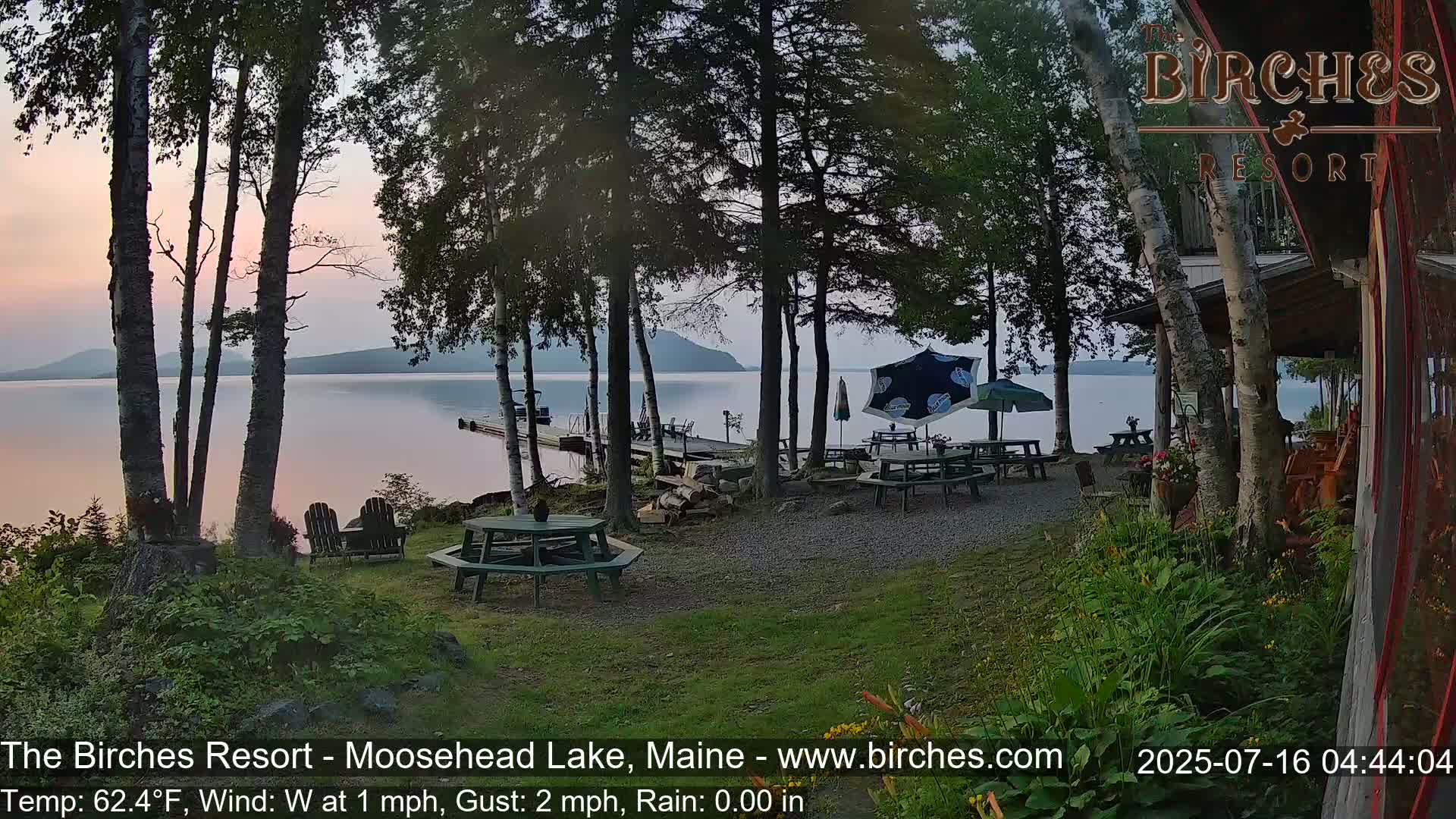 The Birches Resort Outdoo Moosehead Lake, Live Cam - Rockwood, Maine, USA