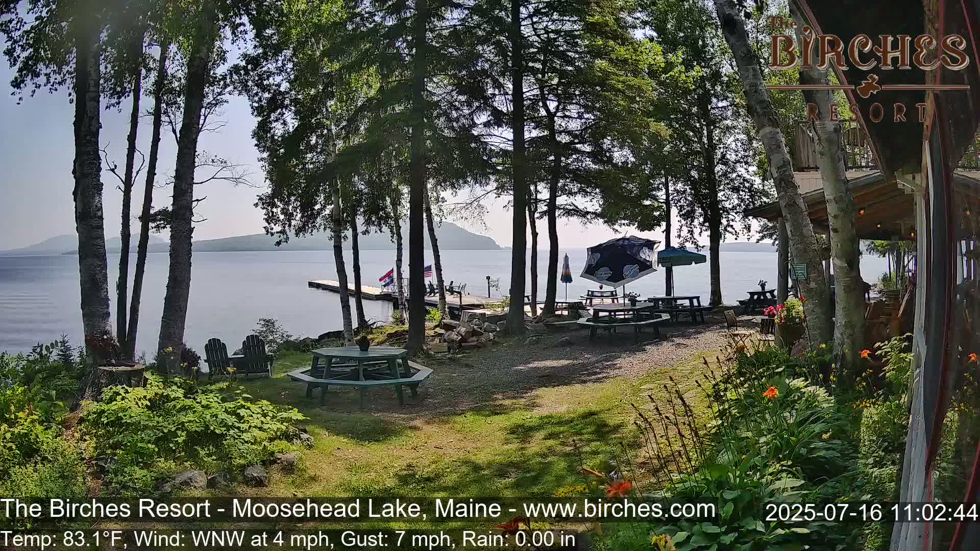 The Birches Resort Outdoo Moosehead Lake, Live Cam - Rockwood, Maine, USA