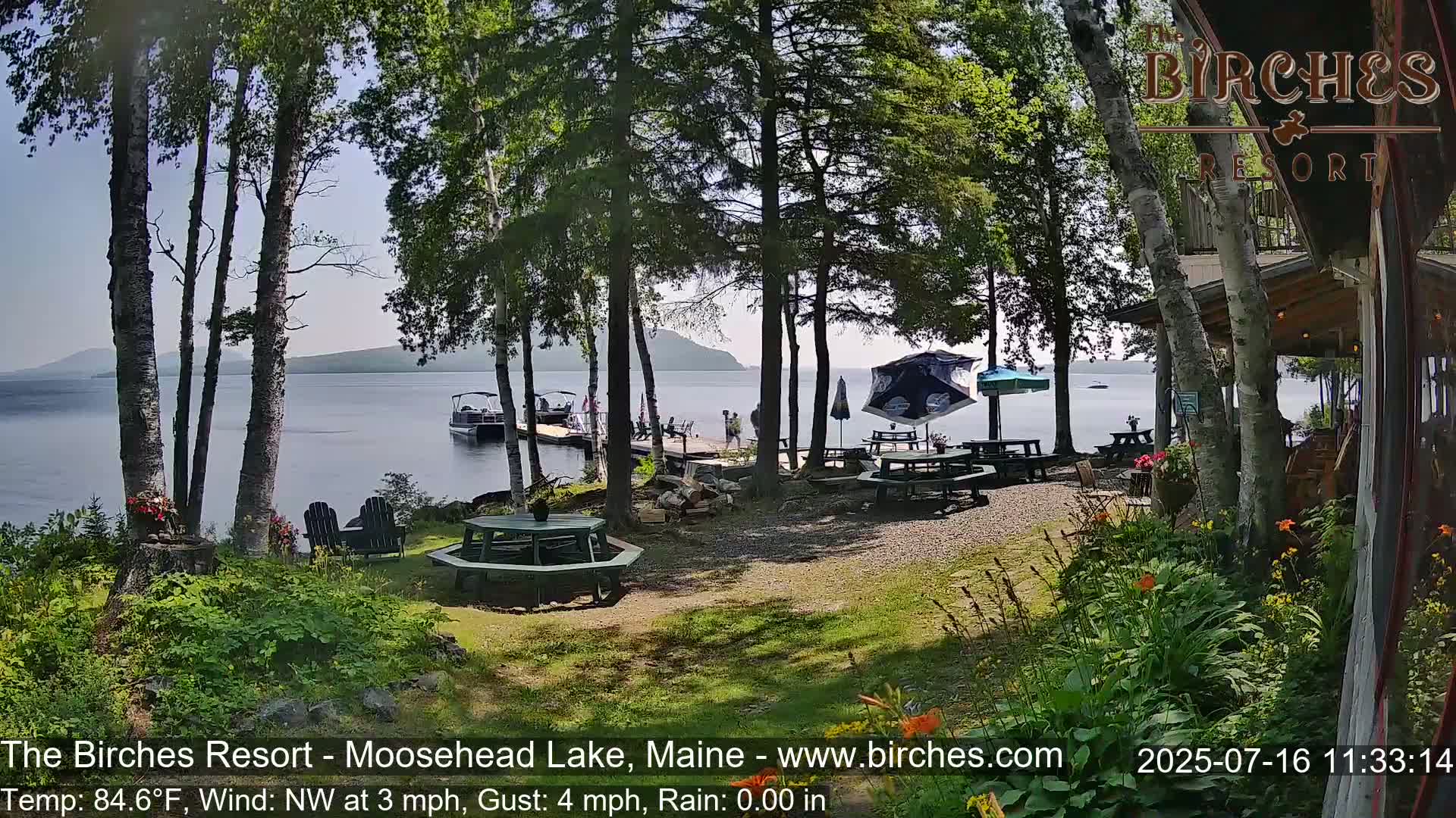 The Birches Resort Outdoo Moosehead Lake, Live Cam - Rockwood, Maine, USA