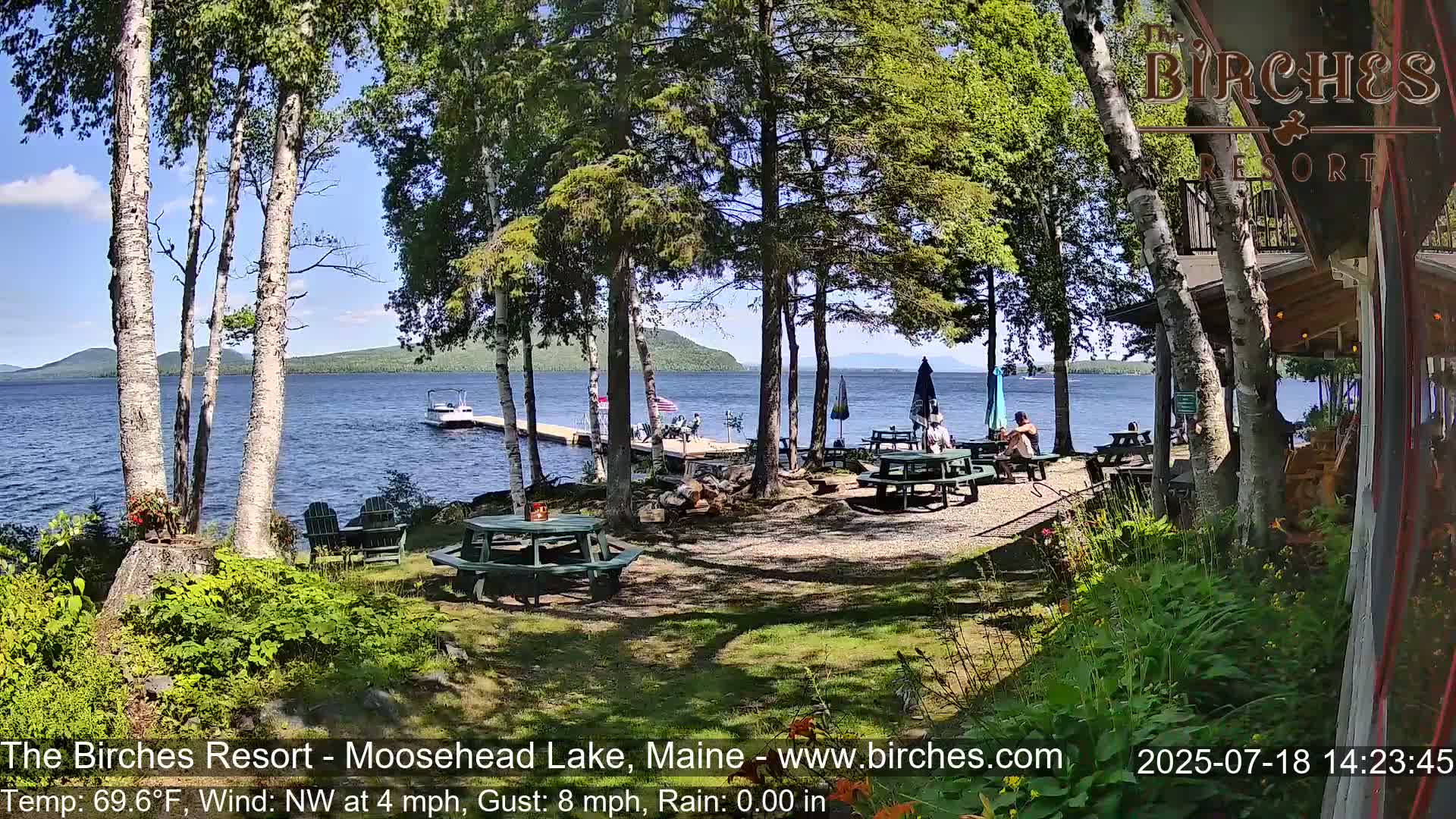 The Birches Resort Outdoo Moosehead Lake, Live Cam - Rockwood, Maine, USA