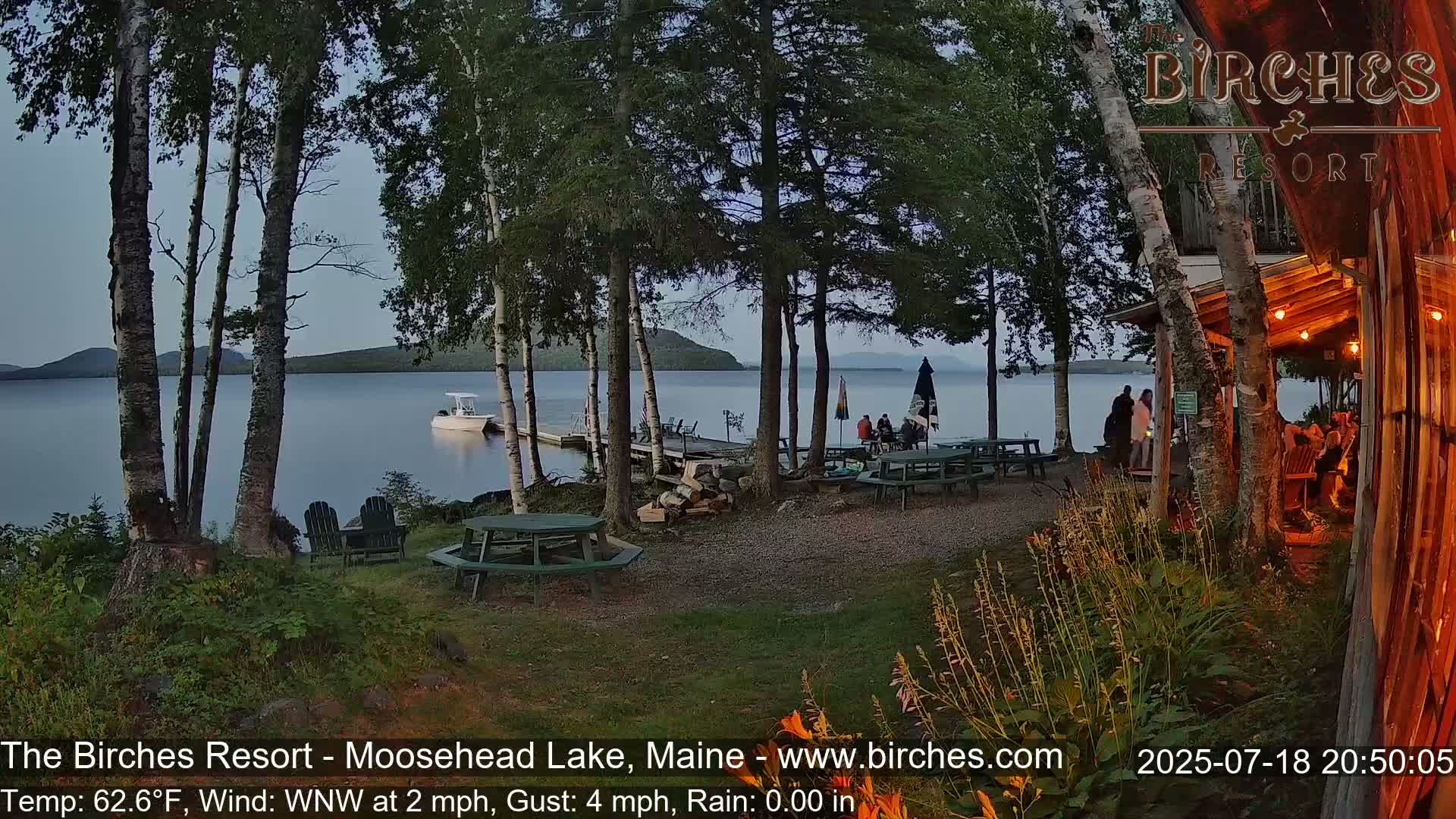 The Birches Resort Outdoo Moosehead Lake, Live Cam - Rockwood, Maine, USA