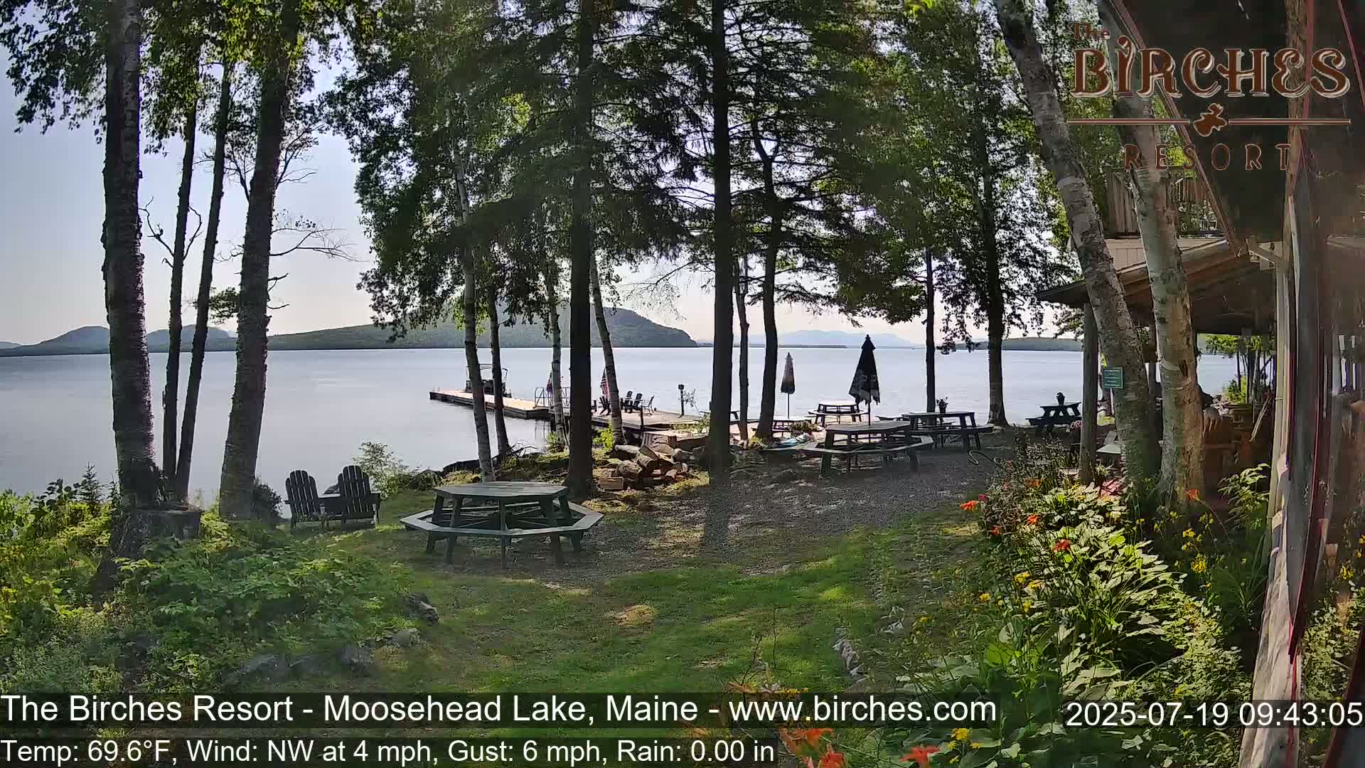The Birches Resort Outdoo Moosehead Lake, Live Cam - Rockwood, Maine, USA