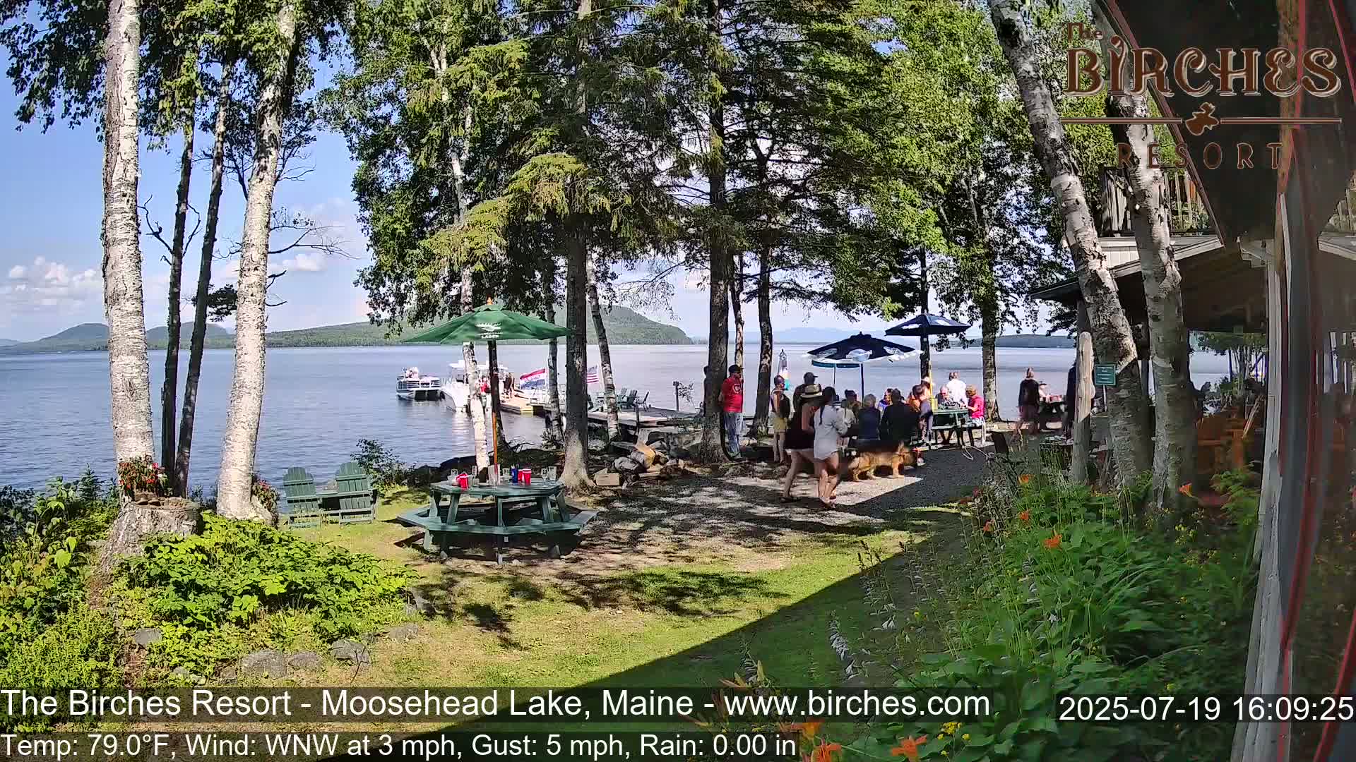 The Birches Resort Outdoo Moosehead Lake, Live Cam - Rockwood, Maine, USA