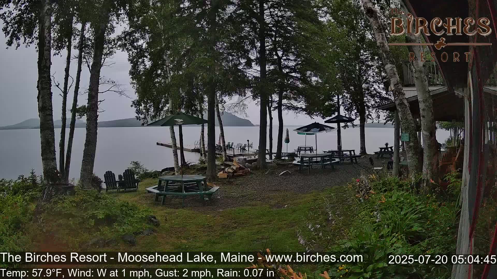 The Birches Resort Outdoo Moosehead Lake, Live Cam - Rockwood, Maine, USA