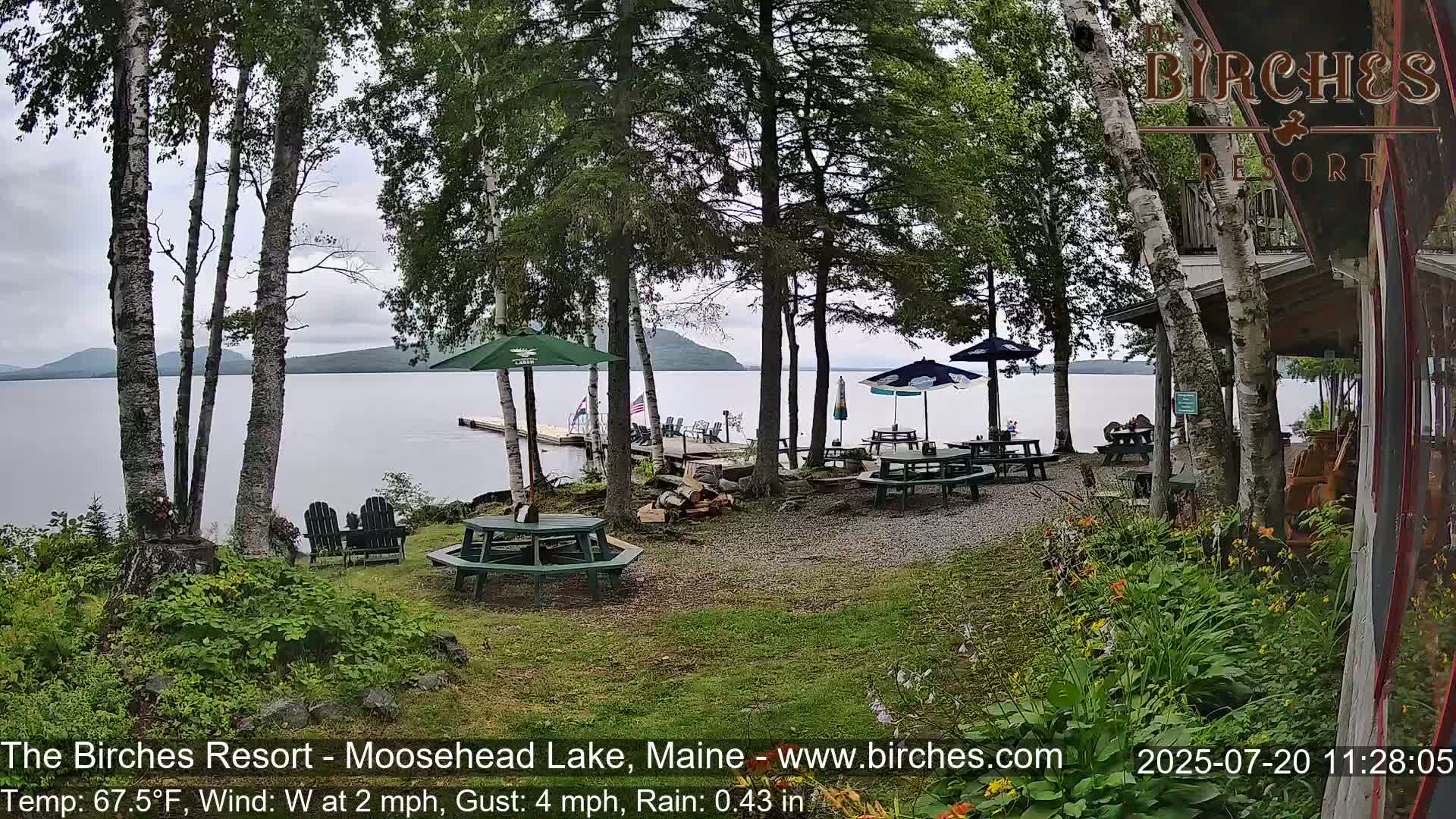 The Birches Resort Outdoo Moosehead Lake, Live Cam - Rockwood, Maine, USA