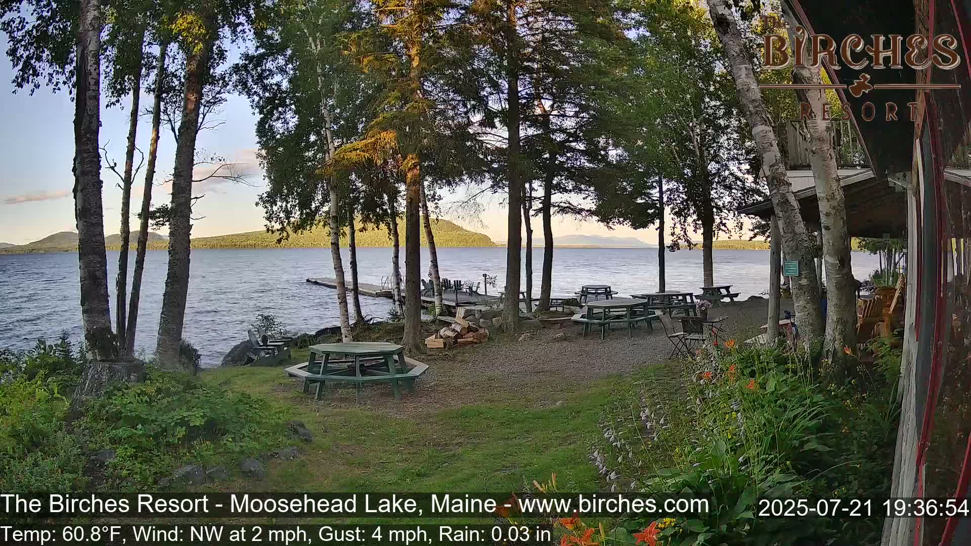 The Birches Resort Outdoo Moosehead Lake, Live Cam - Rockwood, Maine, USA