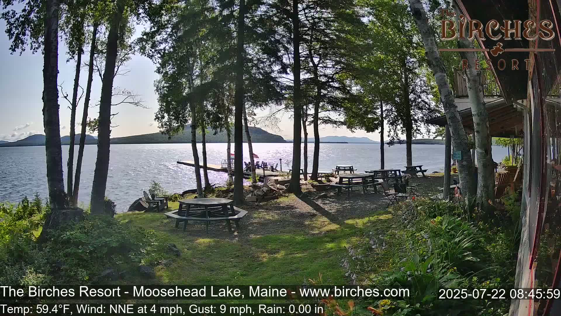The Birches Resort Outdoo Moosehead Lake, Live Cam - Rockwood, Maine, USA