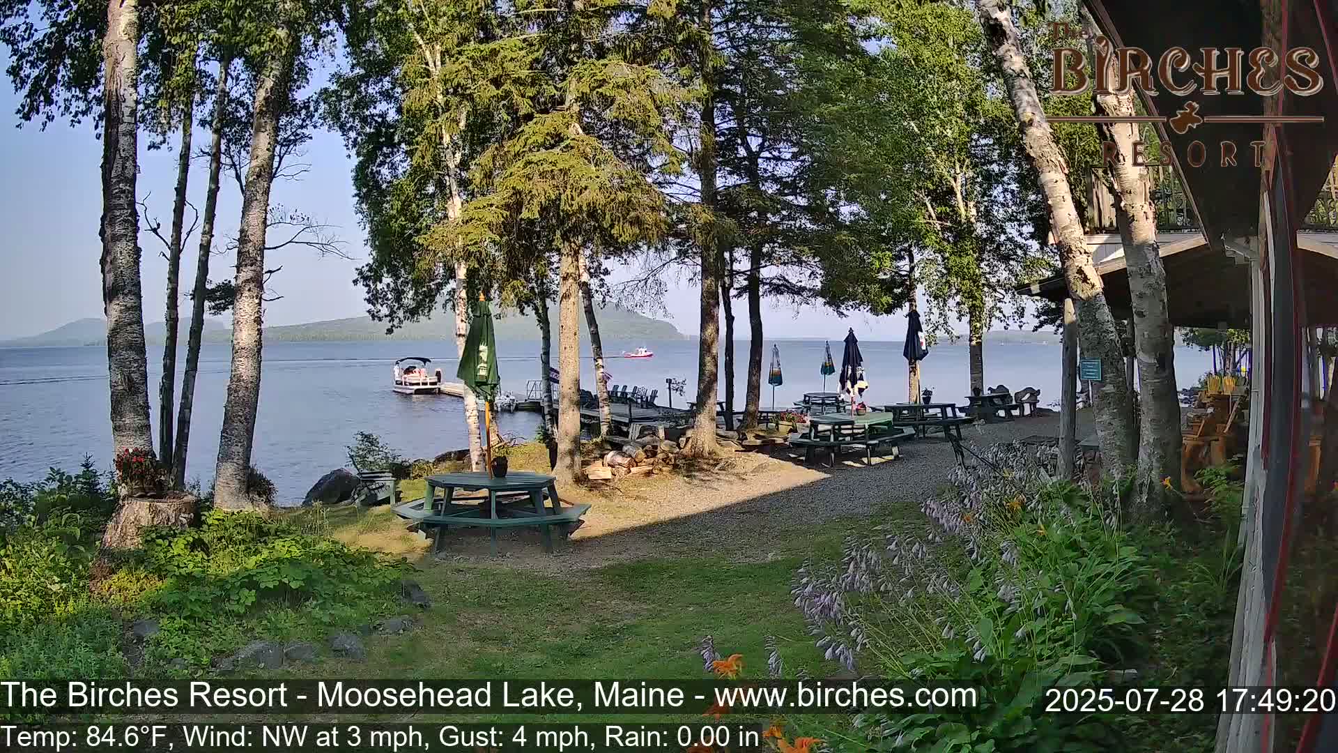 The Birches Resort Outdoo Moosehead Lake, Live Cam - Rockwood, Maine, USA