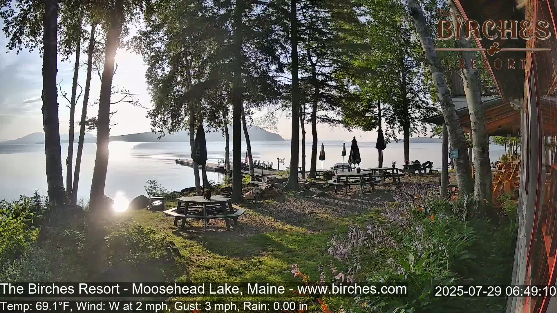 The Birches Resort Outdoo Moosehead Lake, Live Cam - Rockwood, Maine, USA