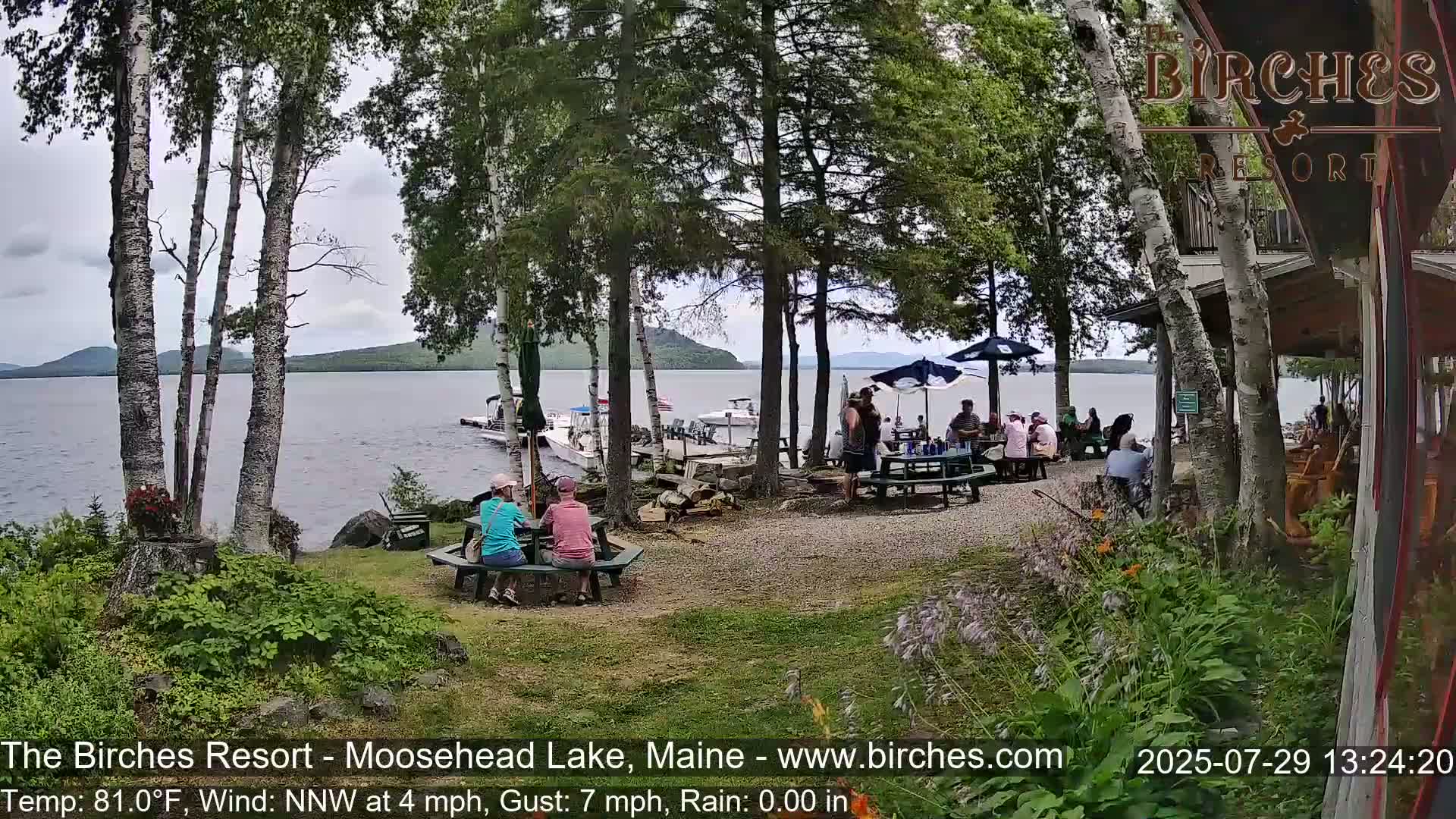 The Birches Resort Outdoo Moosehead Lake, Live Cam - Rockwood, Maine, USA