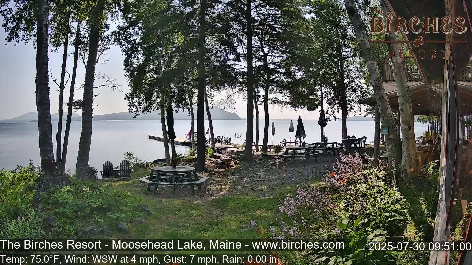The Birches Resort Outdoo Moosehead Lake, Live Cam - Rockwood, Maine, USA