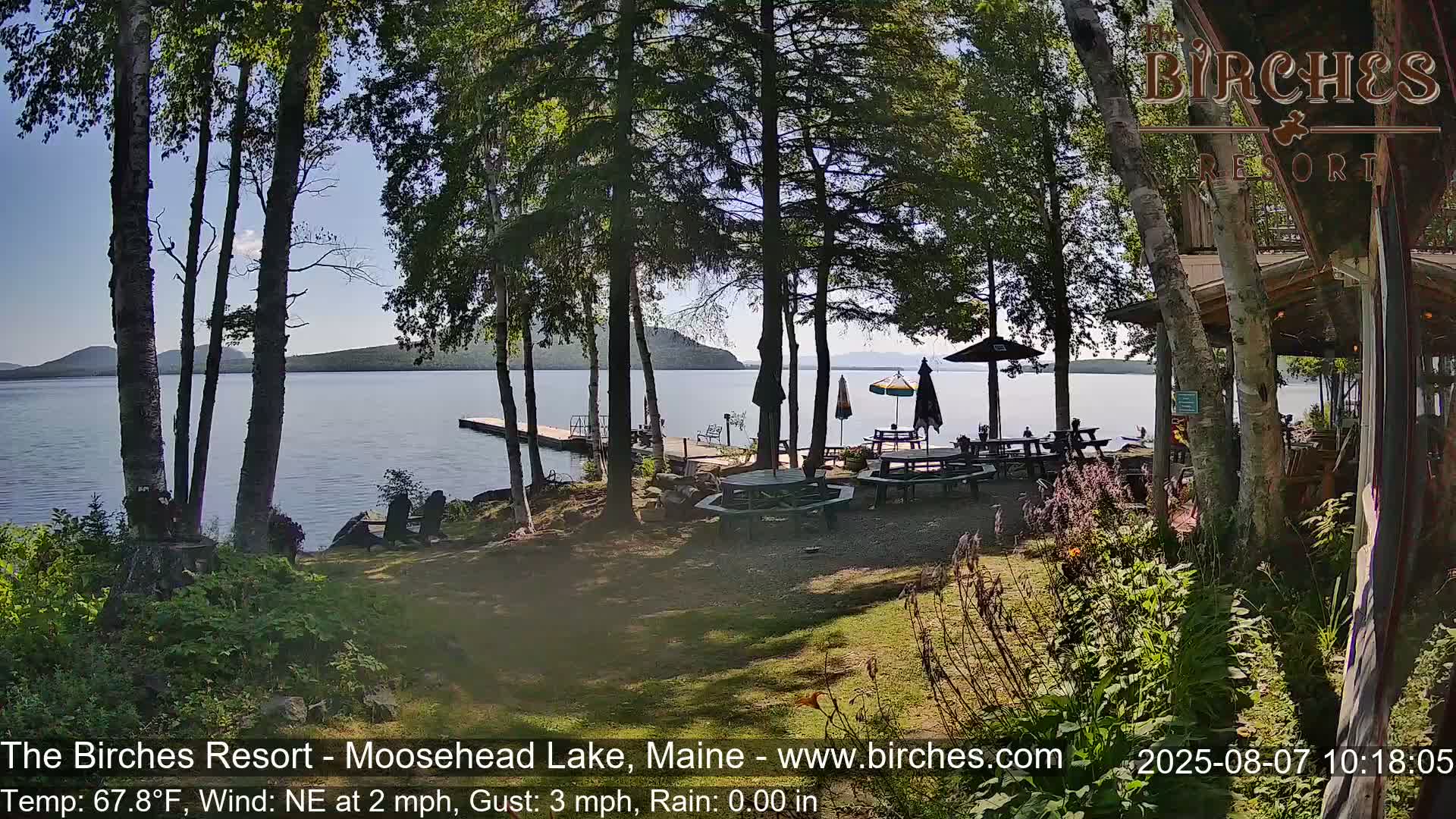 The Birches Resort Outdoo Moosehead Lake, Live Cam - Rockwood, Maine, USA