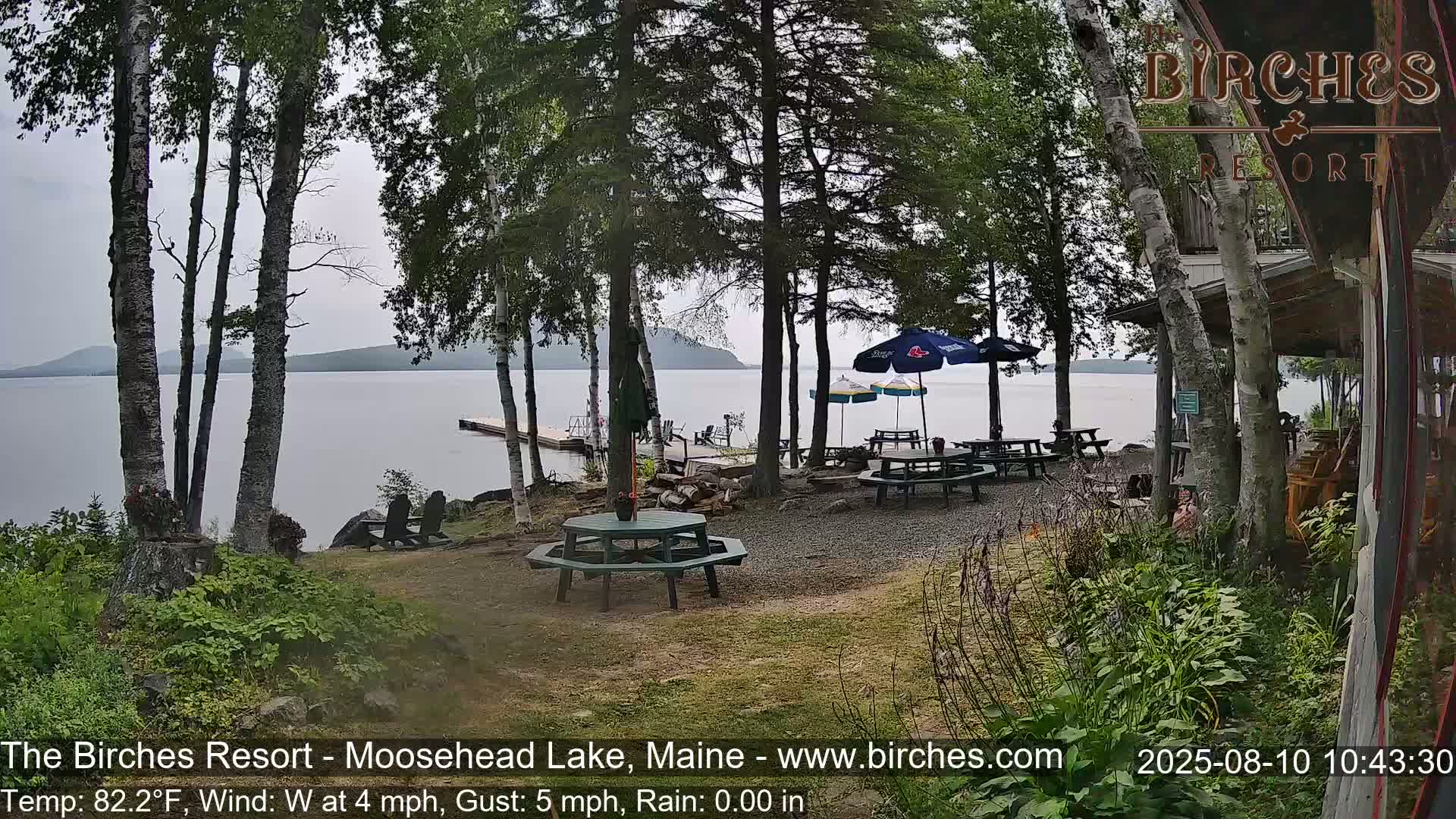 The Birches Resort Outdoo Moosehead Lake, Live Cam - Rockwood, Maine, USA