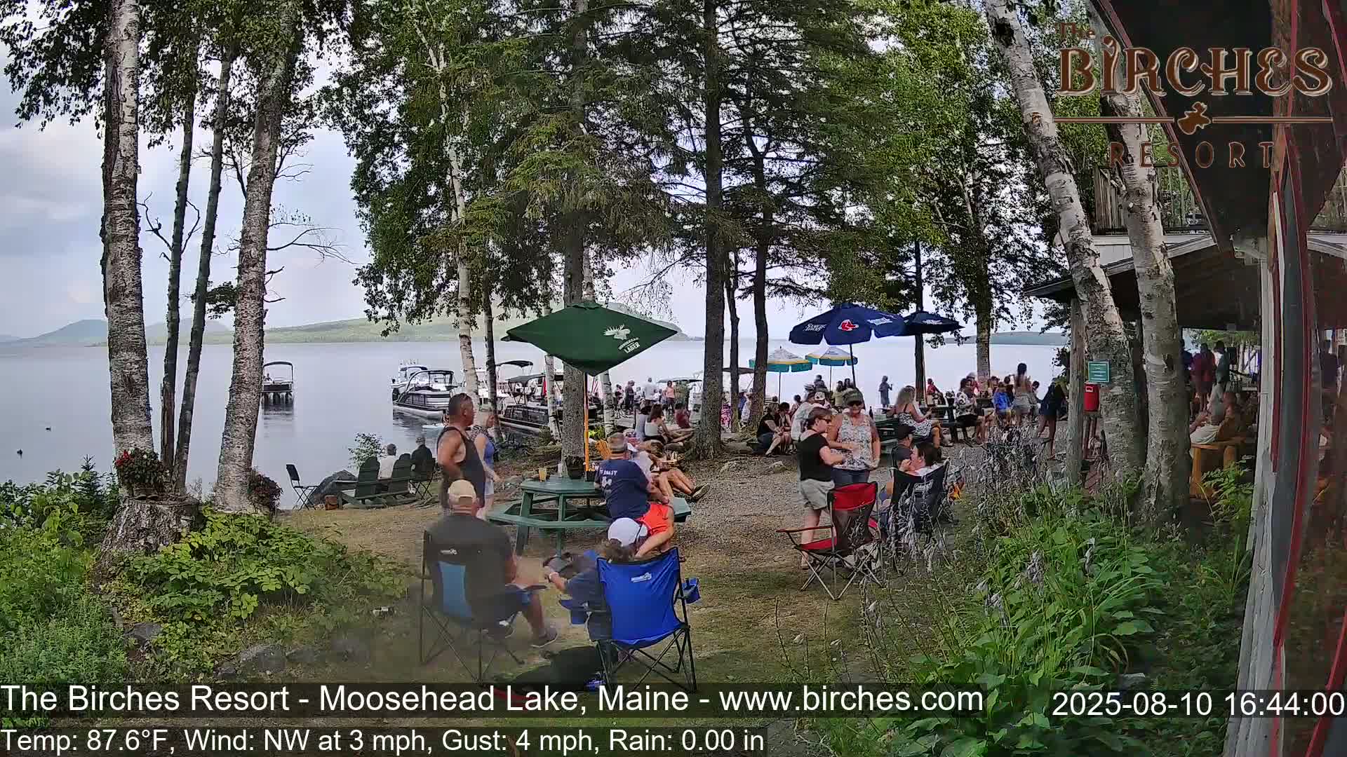 The Birches Resort Outdoo Moosehead Lake, Live Cam - Rockwood, Maine, USA