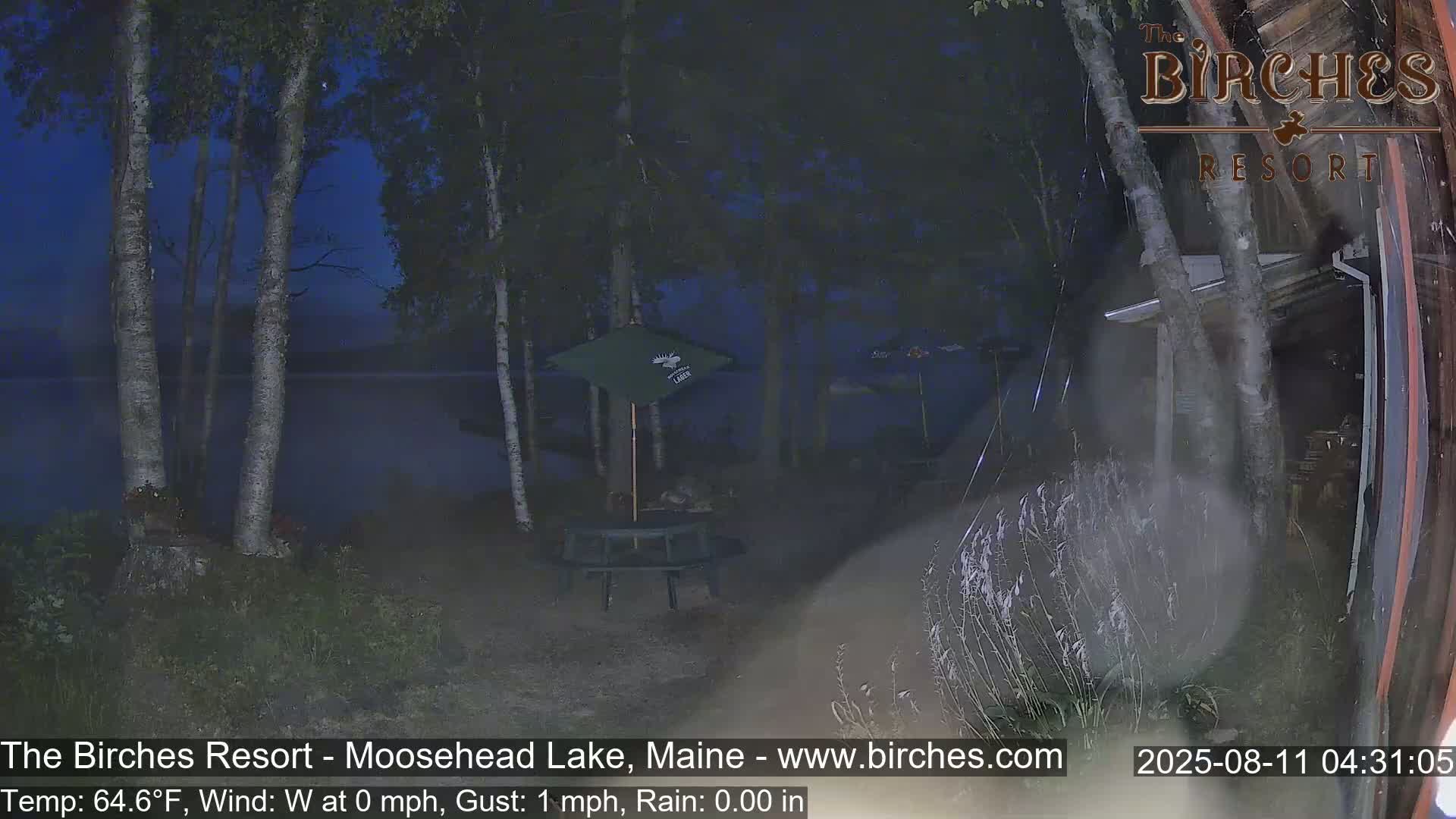The Birches Resort Outdoo Moosehead Lake, Live Cam - Rockwood, Maine, USA