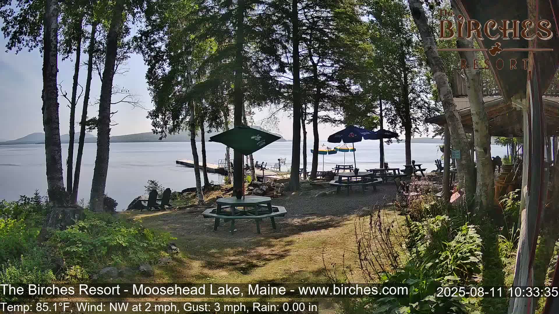 The Birches Resort Outdoo Moosehead Lake, Live Cam - Rockwood, Maine, USA