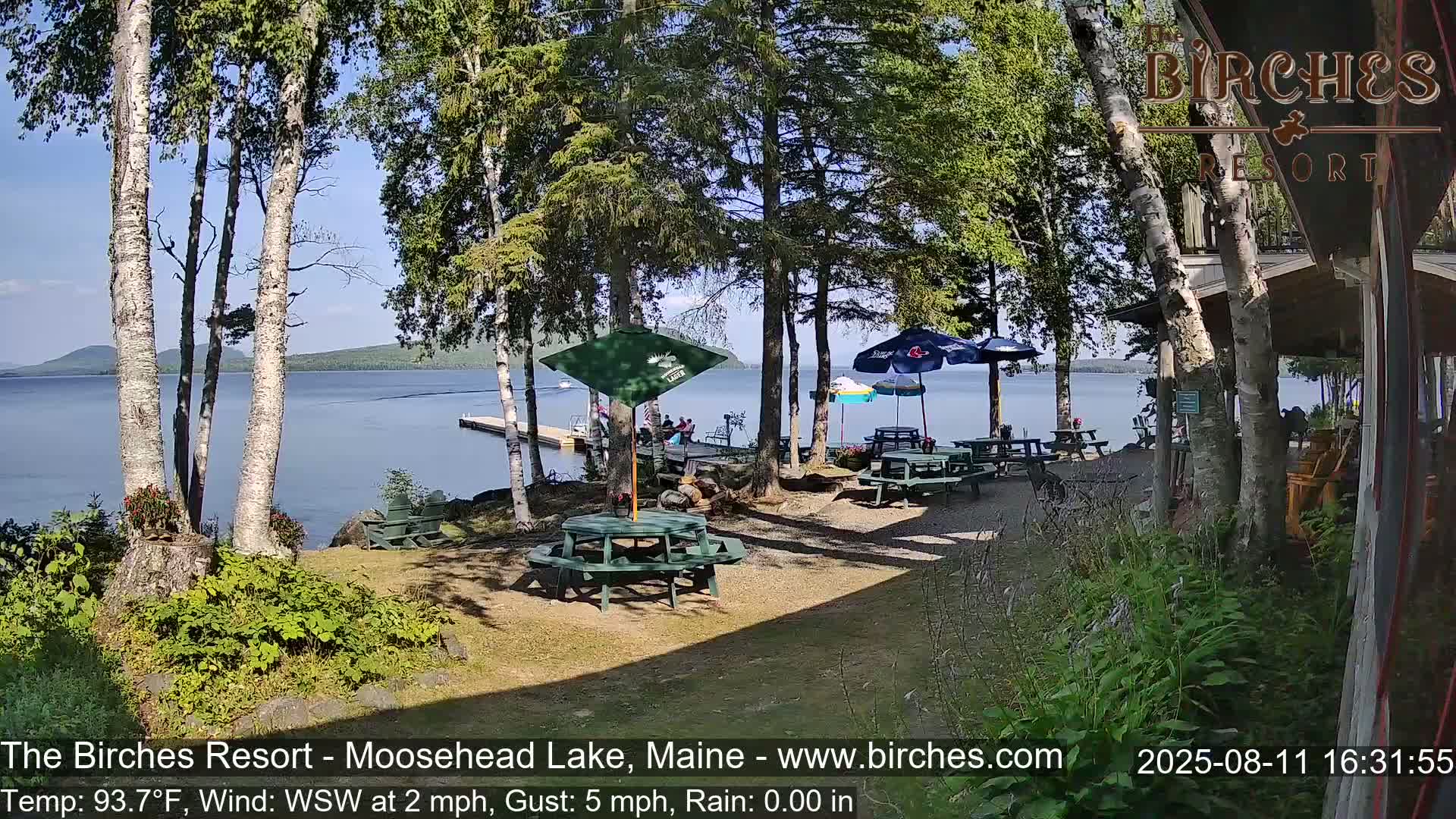 The Birches Resort Outdoo Moosehead Lake, Live Cam - Rockwood, Maine, USA