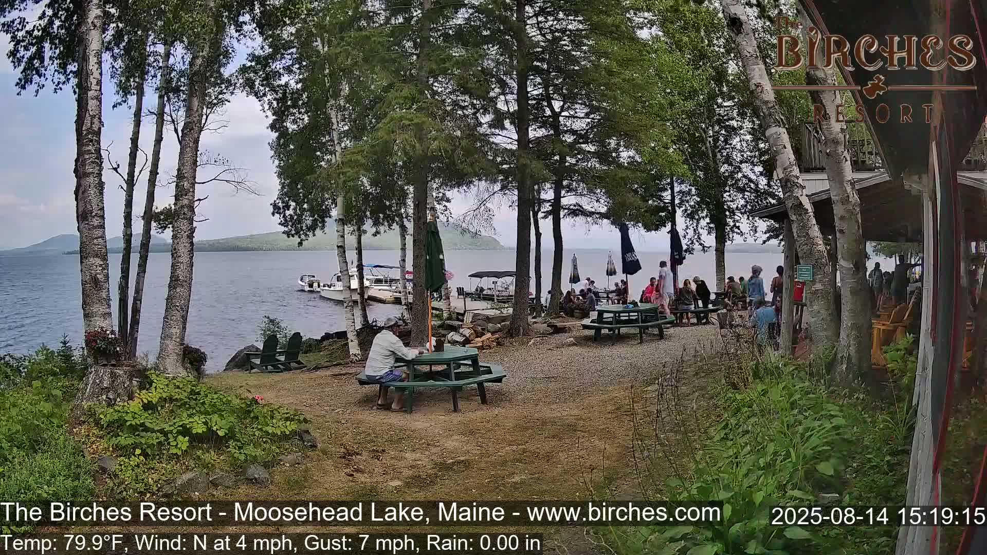 The Birches Resort Outdoo Moosehead Lake, Live Cam - Rockwood, Maine, USA
