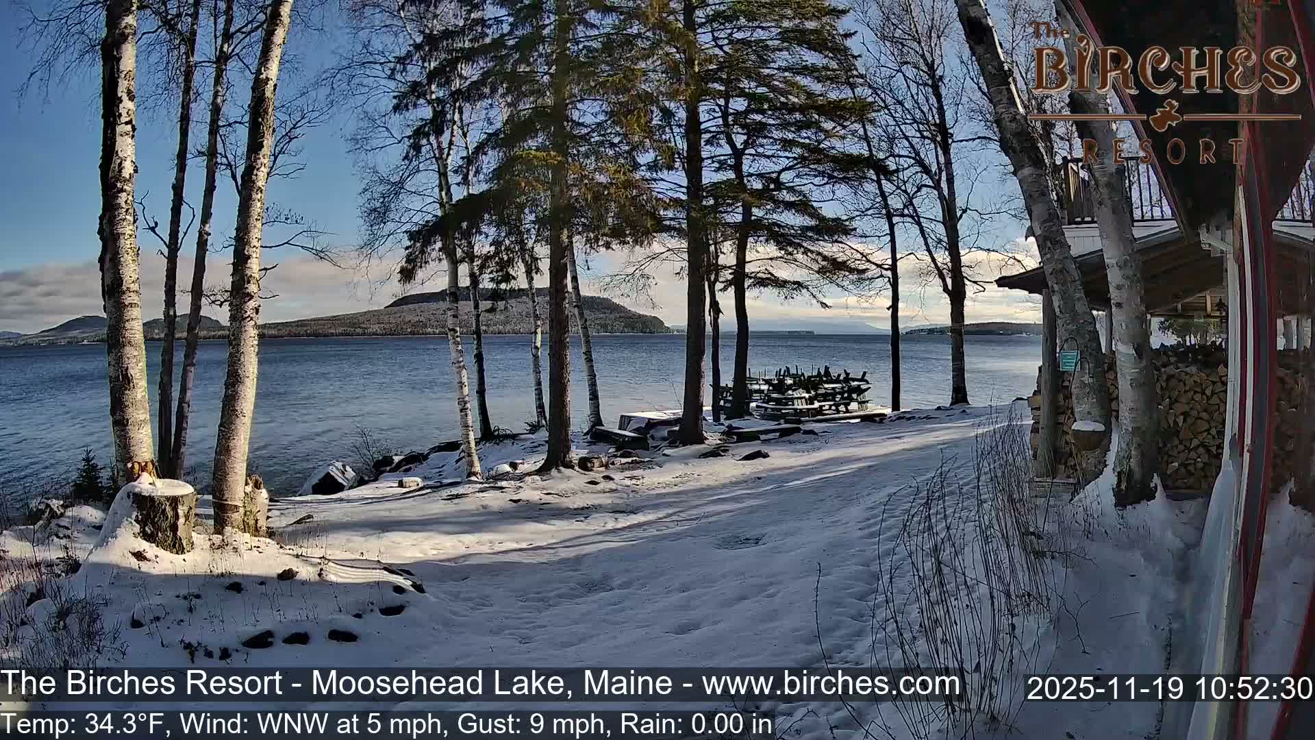 The Birches Resort Outdoo Moosehead Lake, Live Cam - Rockwood, Maine, USA