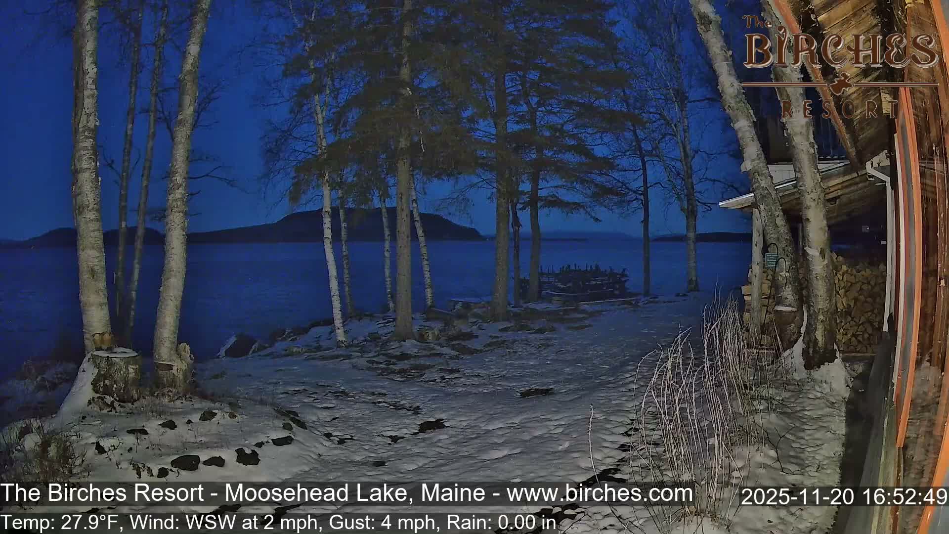 The Birches Resort Outdoo Moosehead Lake, Live Cam - Rockwood, Maine, USA