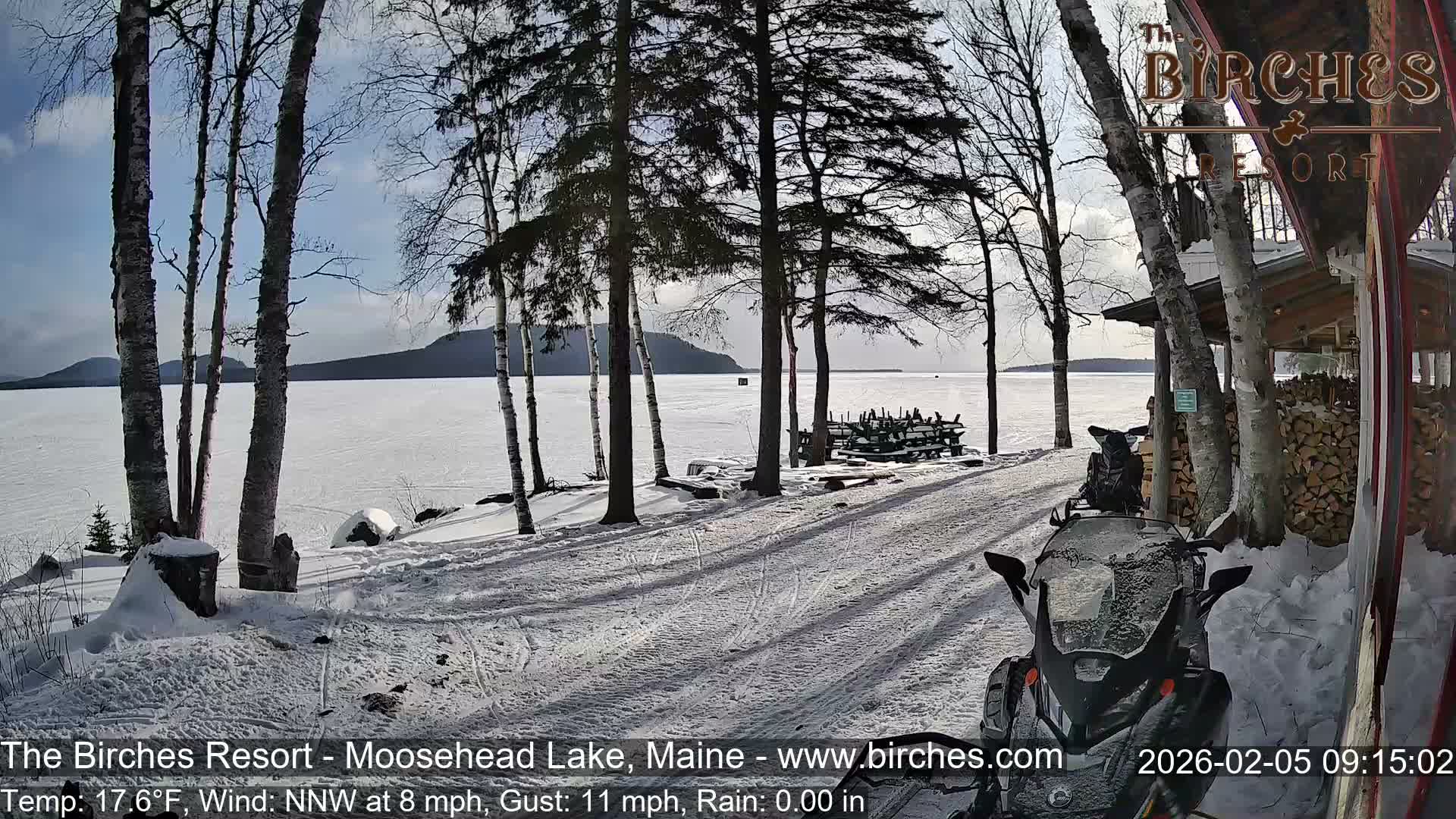 The Birches Resort Outdoo Moosehead Lake, Live Cam - Rockwood, Maine, USA