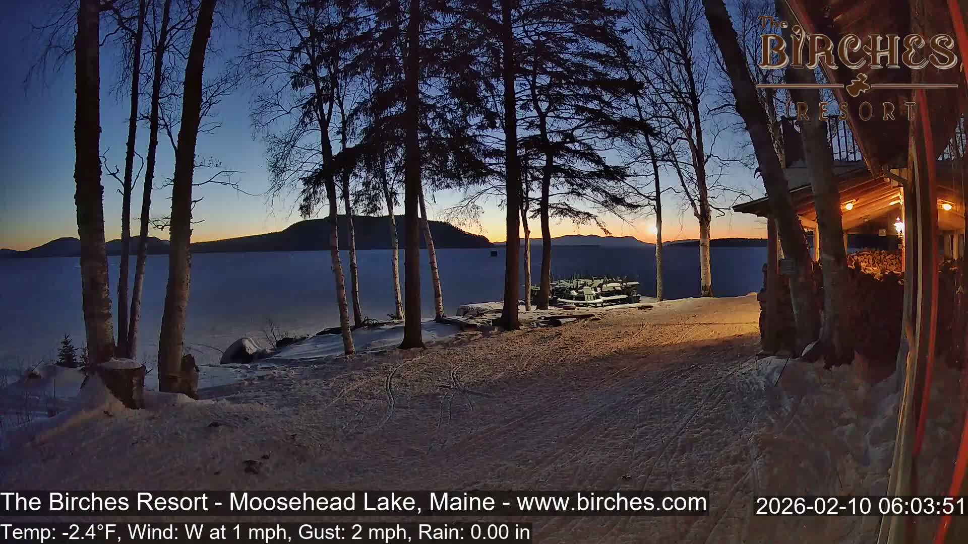 The Birches Resort Outdoo Moosehead Lake, Live Cam - Rockwood, Maine, USA