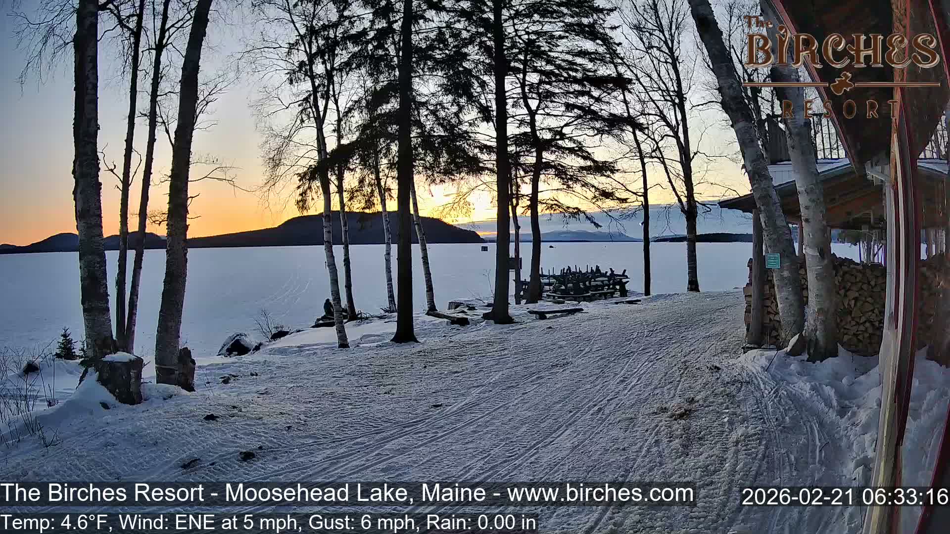 The Birches Resort Outdoo Moosehead Lake, Live Cam - Rockwood, Maine, USA