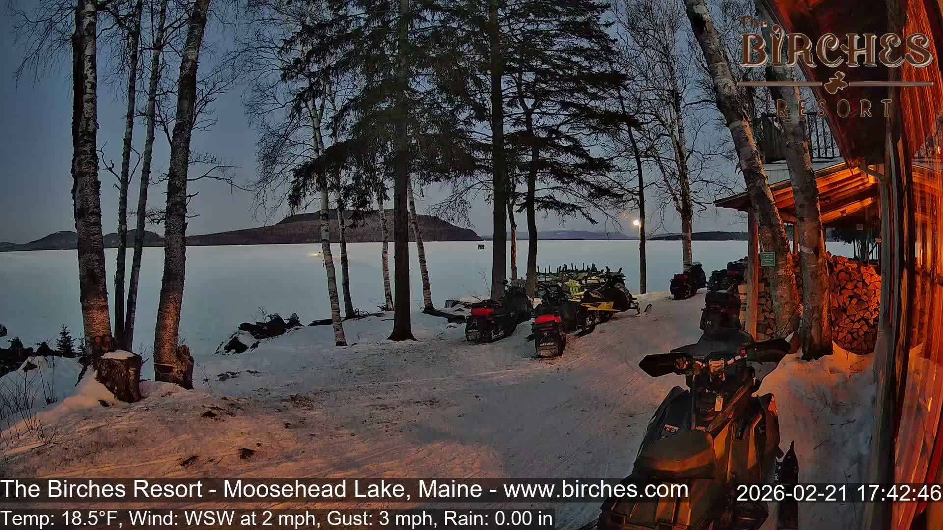 The Birches Resort Outdoo Moosehead Lake, Live Cam - Rockwood, Maine, USA