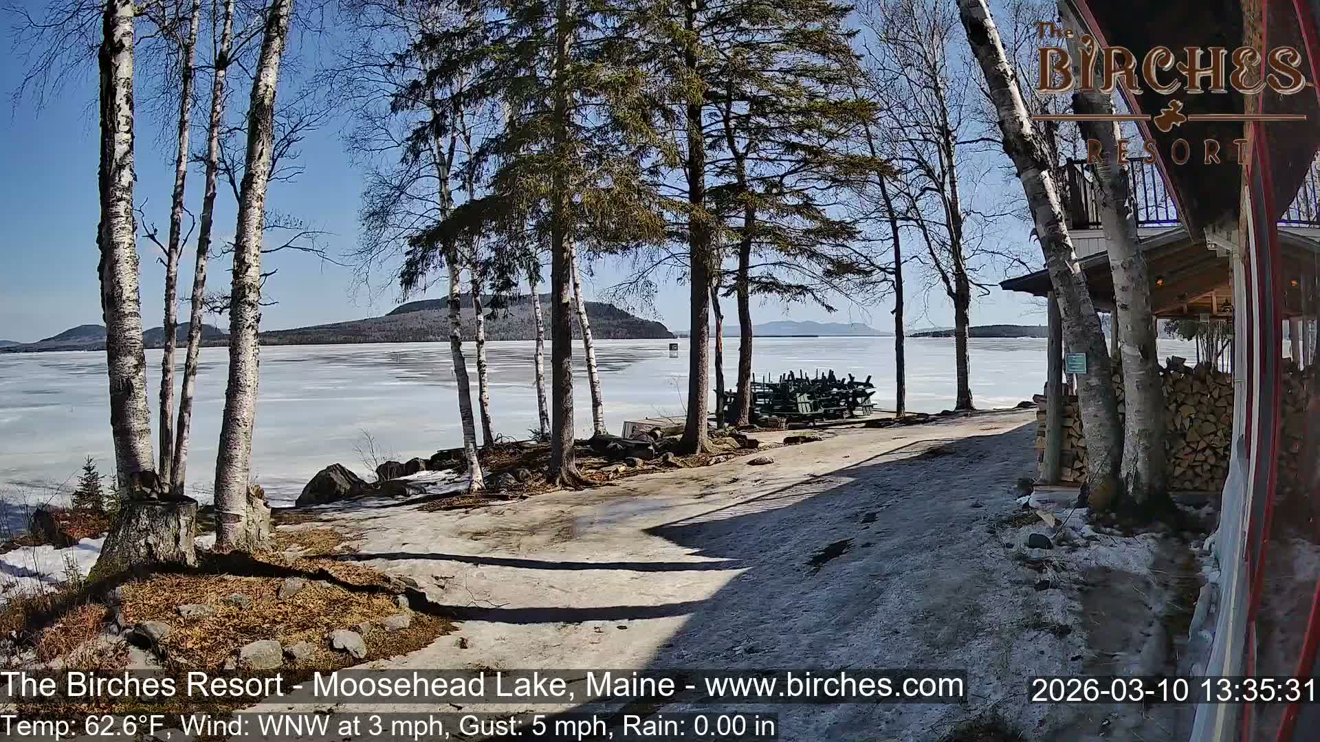 The Birches Resort Outdoo Moosehead Lake, Live Cam - Rockwood, Maine, USA