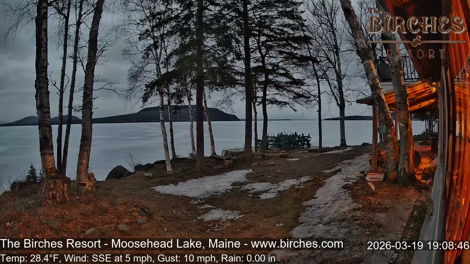 The Birches Resort Outdoo Moosehead Lake, Live Cam - Rockwood, Maine, USA
