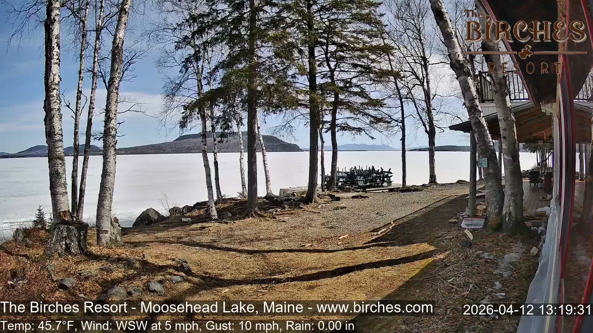The Birches Resort Outdoo Moosehead Lake, Live Cam - Rockwood, Maine, USA